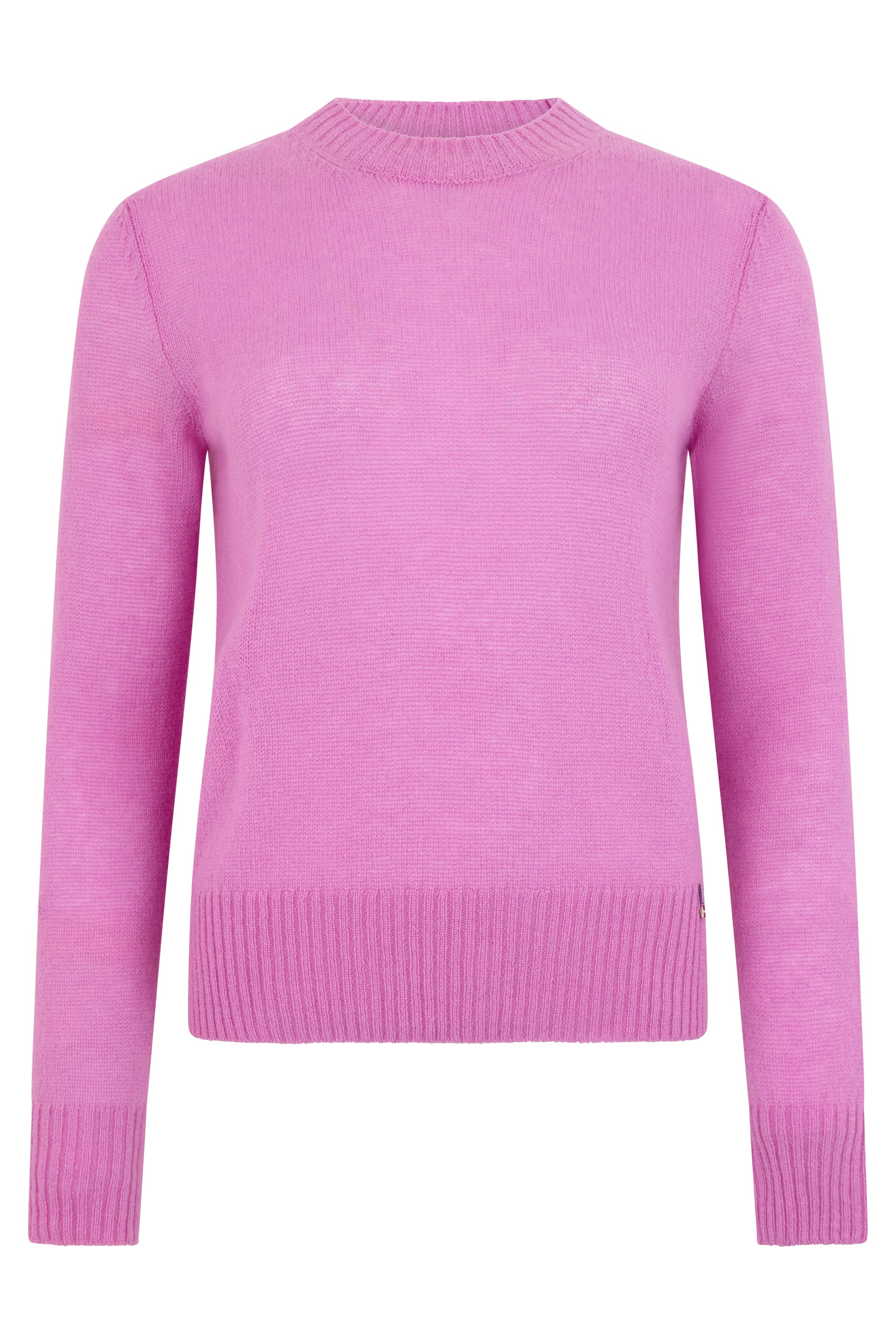Crew neck sweater in pure cashmere