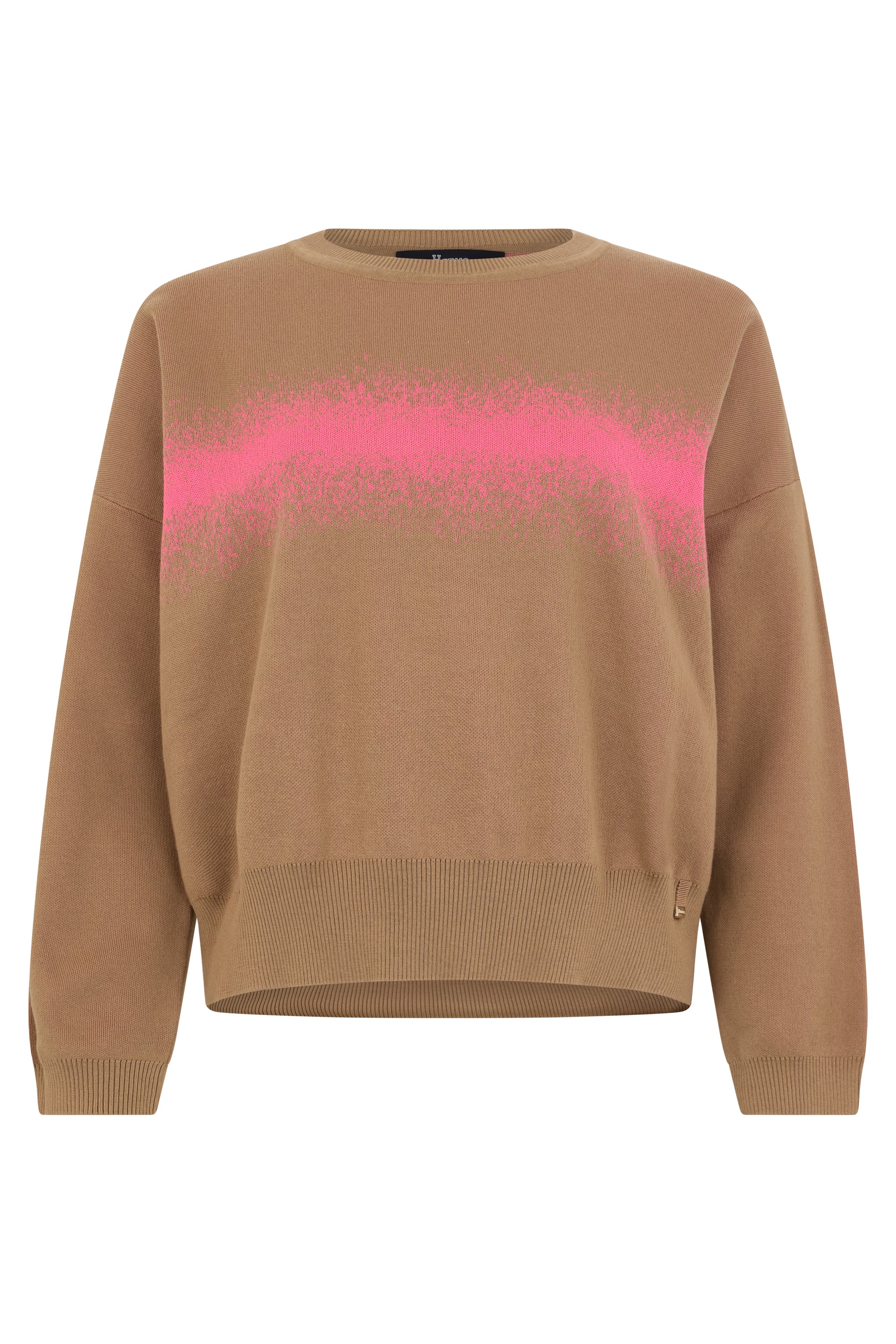 Pullover in knit with round neck