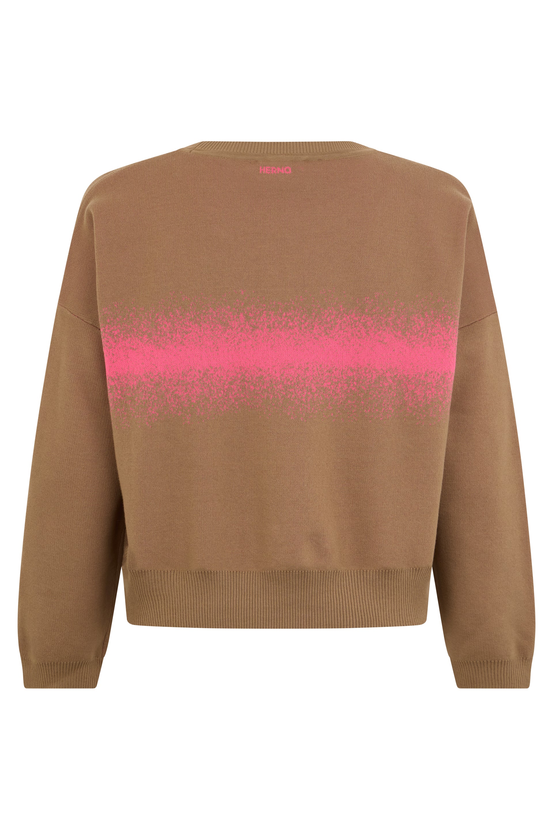 Pullover in knit with round neck