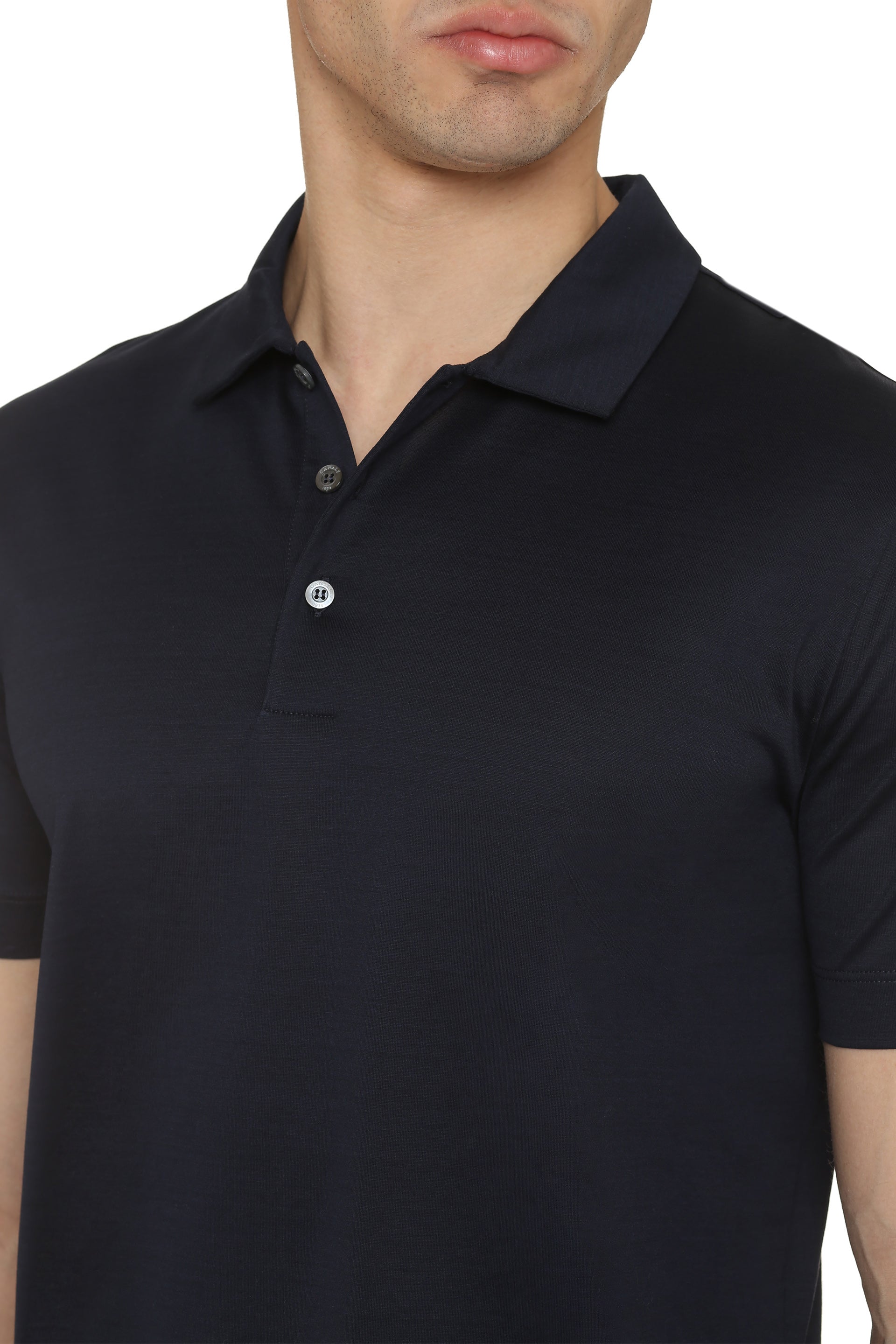 Short sleeve cotton polo shirt