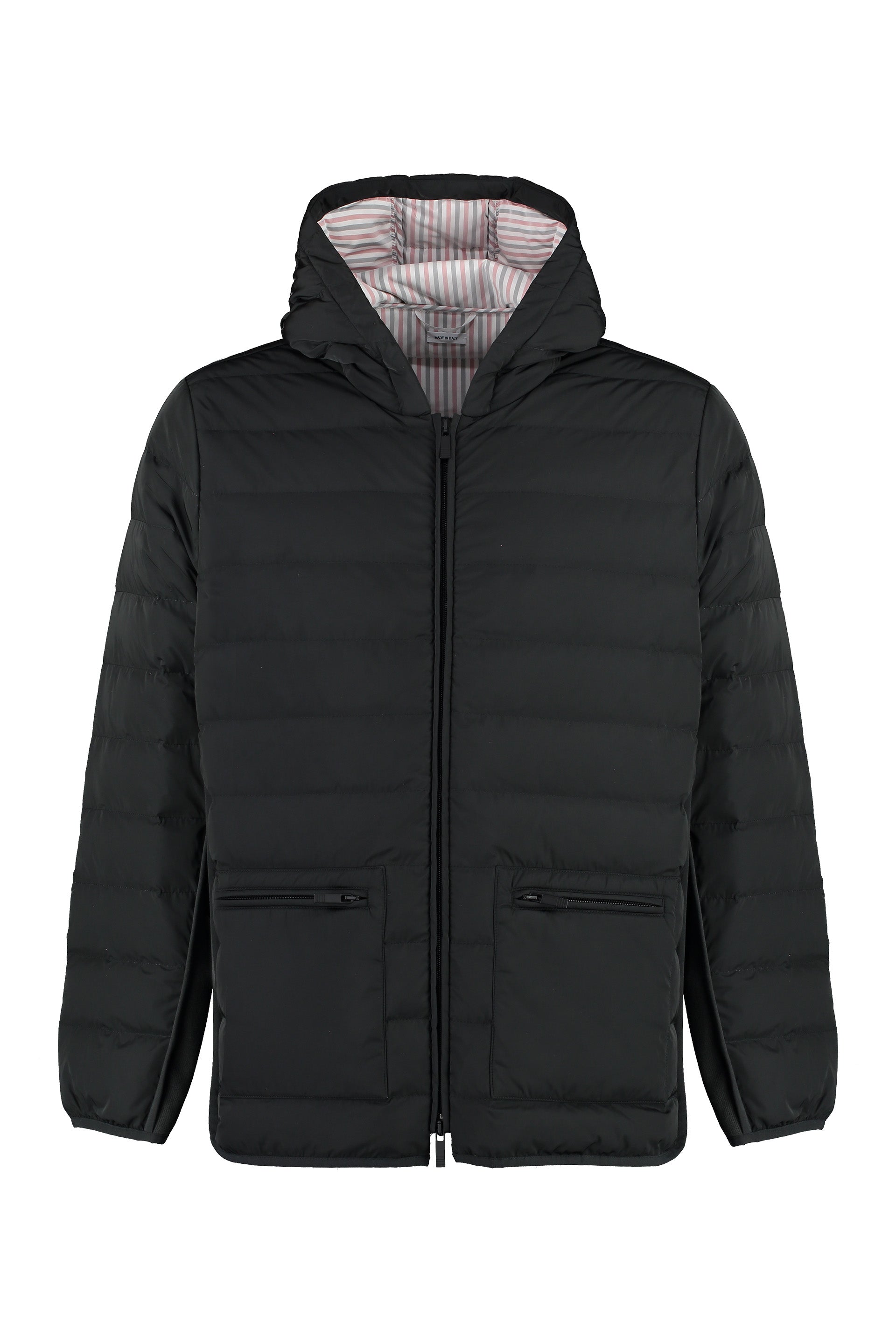 Hooded down jacket