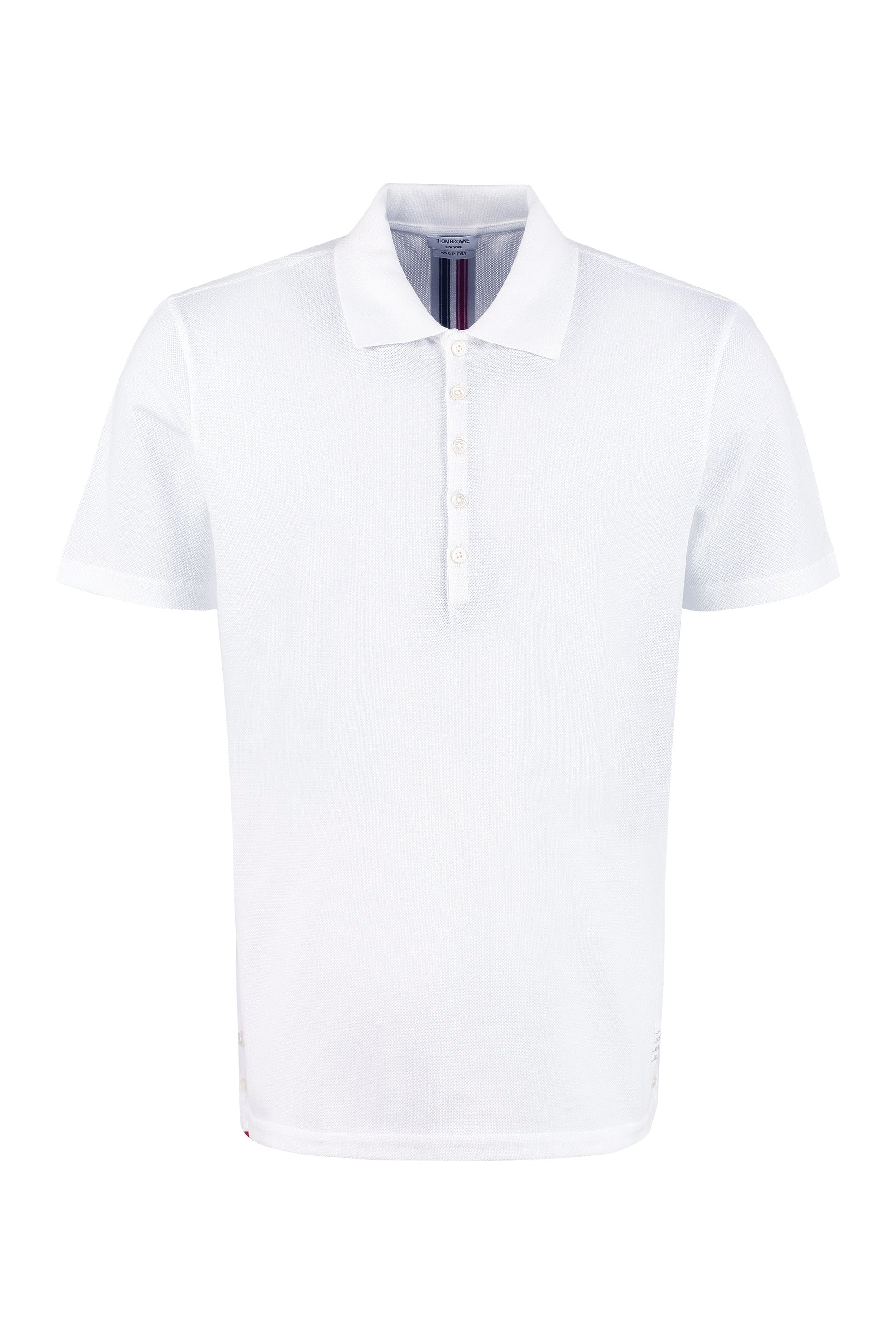 Short-sleeved cotton polo shirt