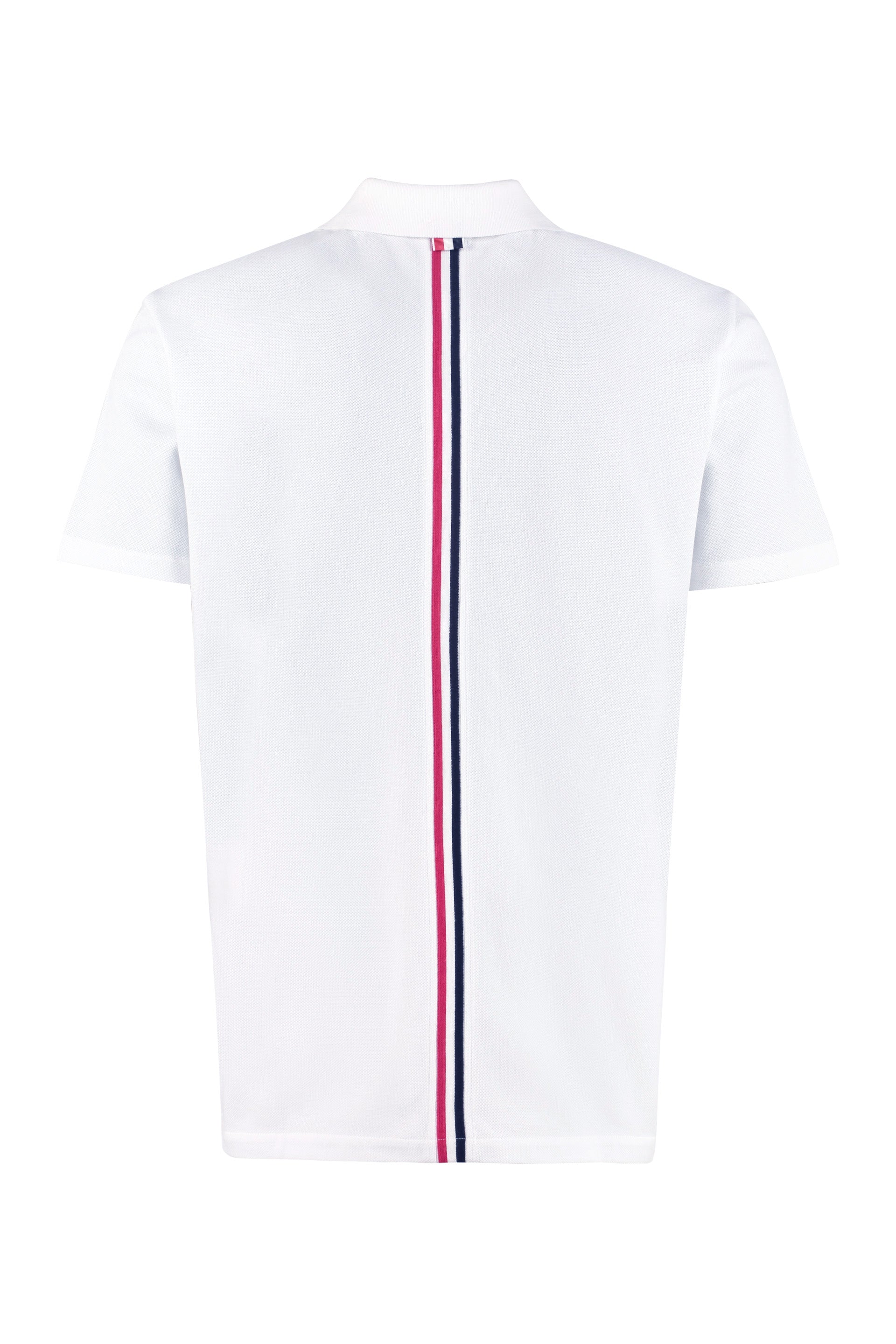 Short-sleeved cotton polo shirt