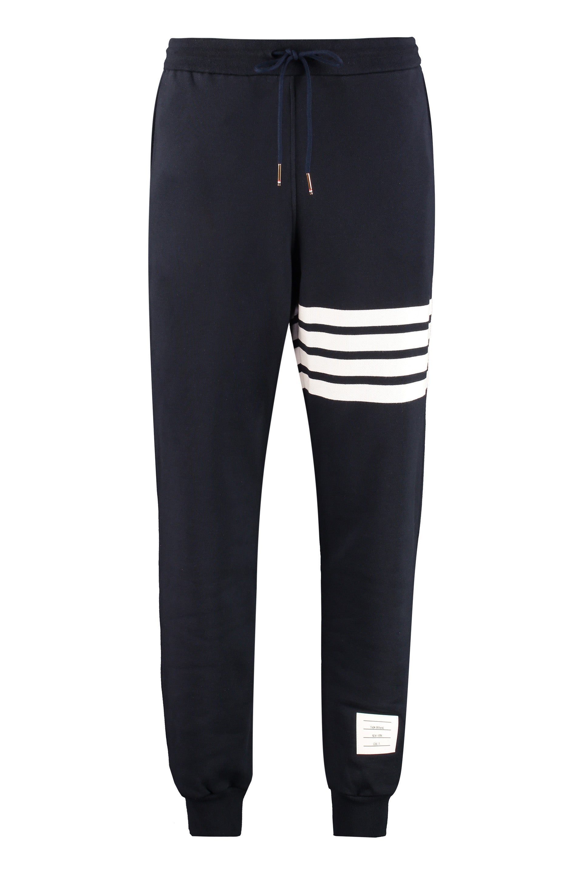 Track-pants with decorative stripes