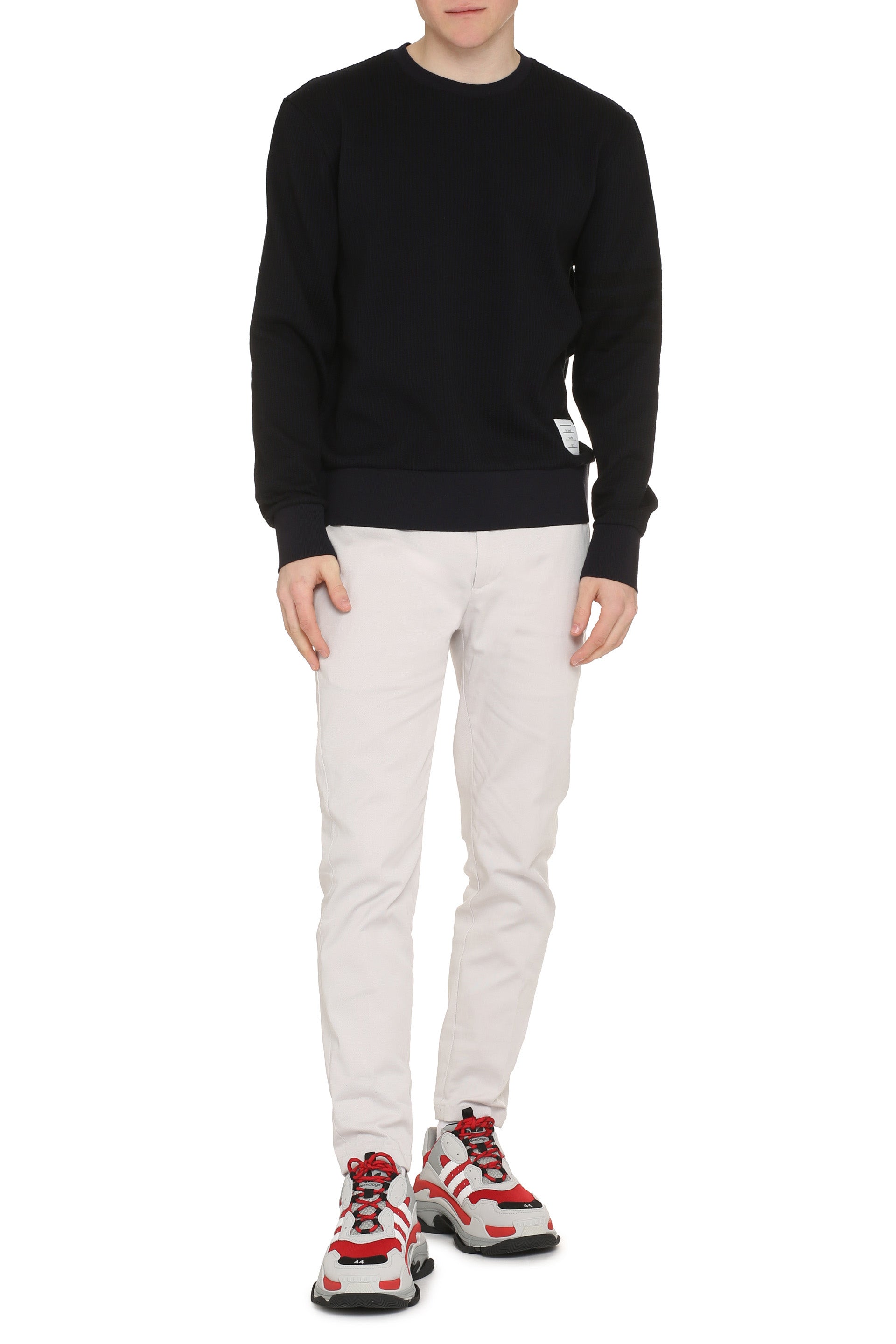 Cotton crew-neck sweatshirt