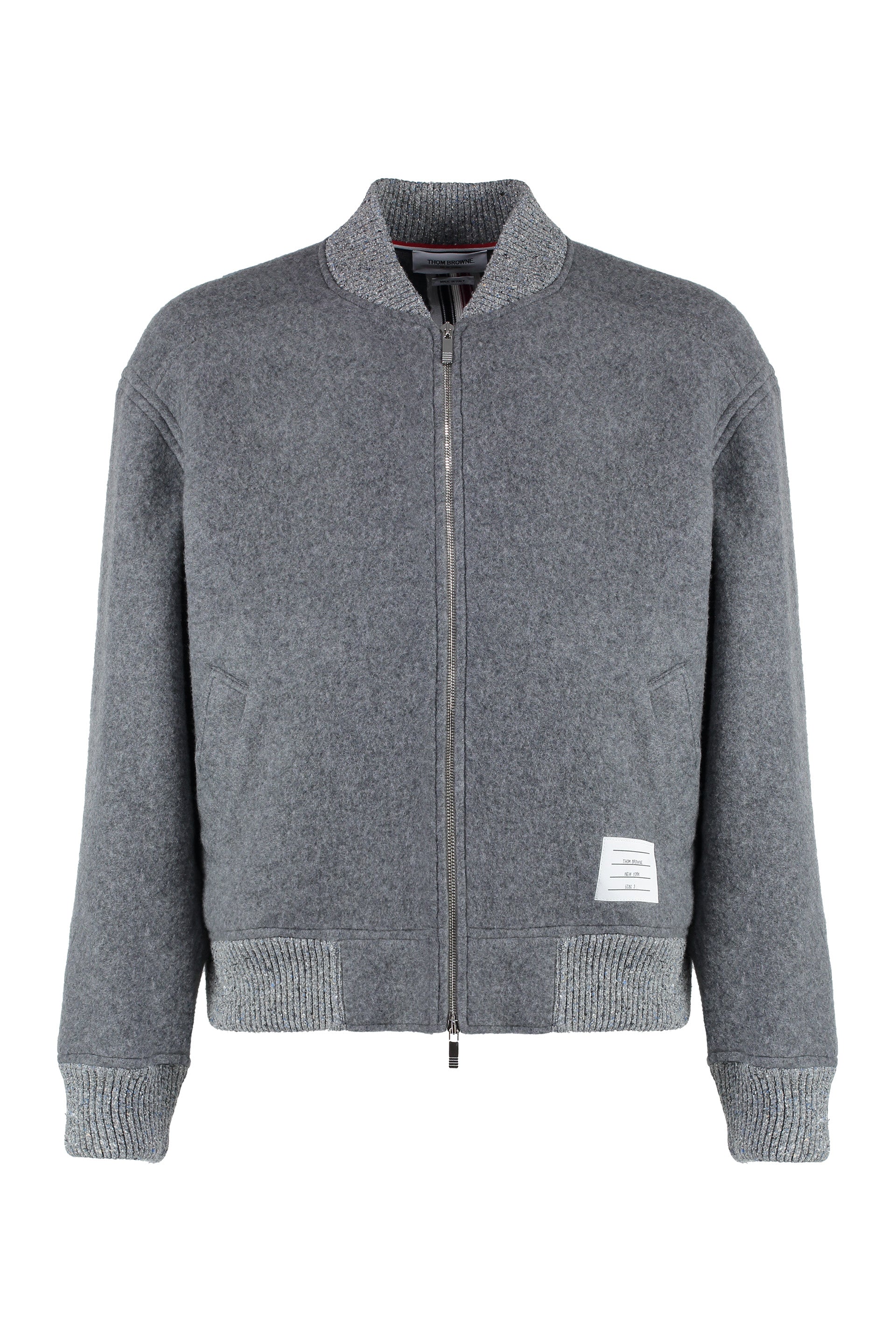 Wool bomber jacket