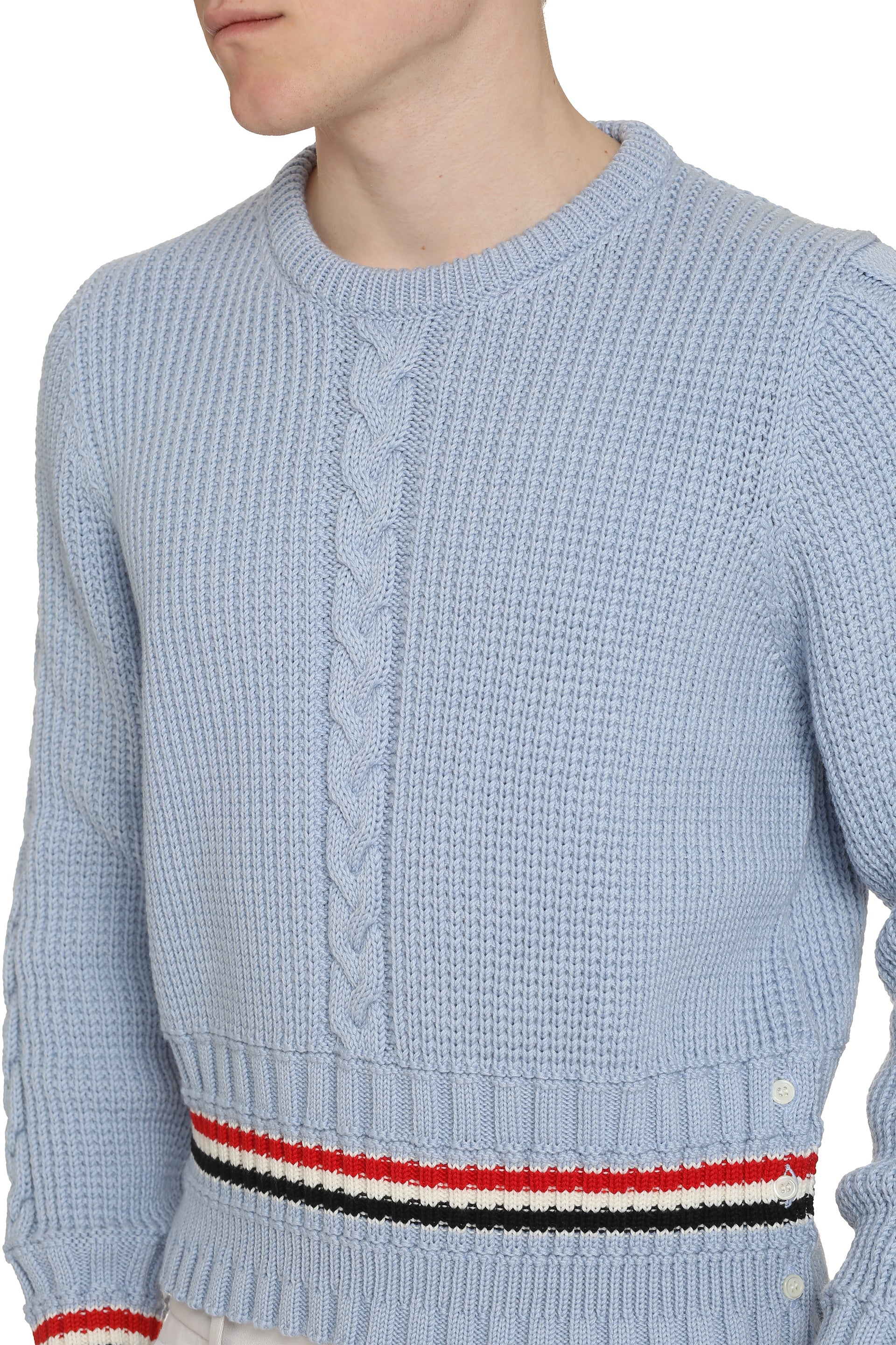 Long sleeve crew-neck sweater