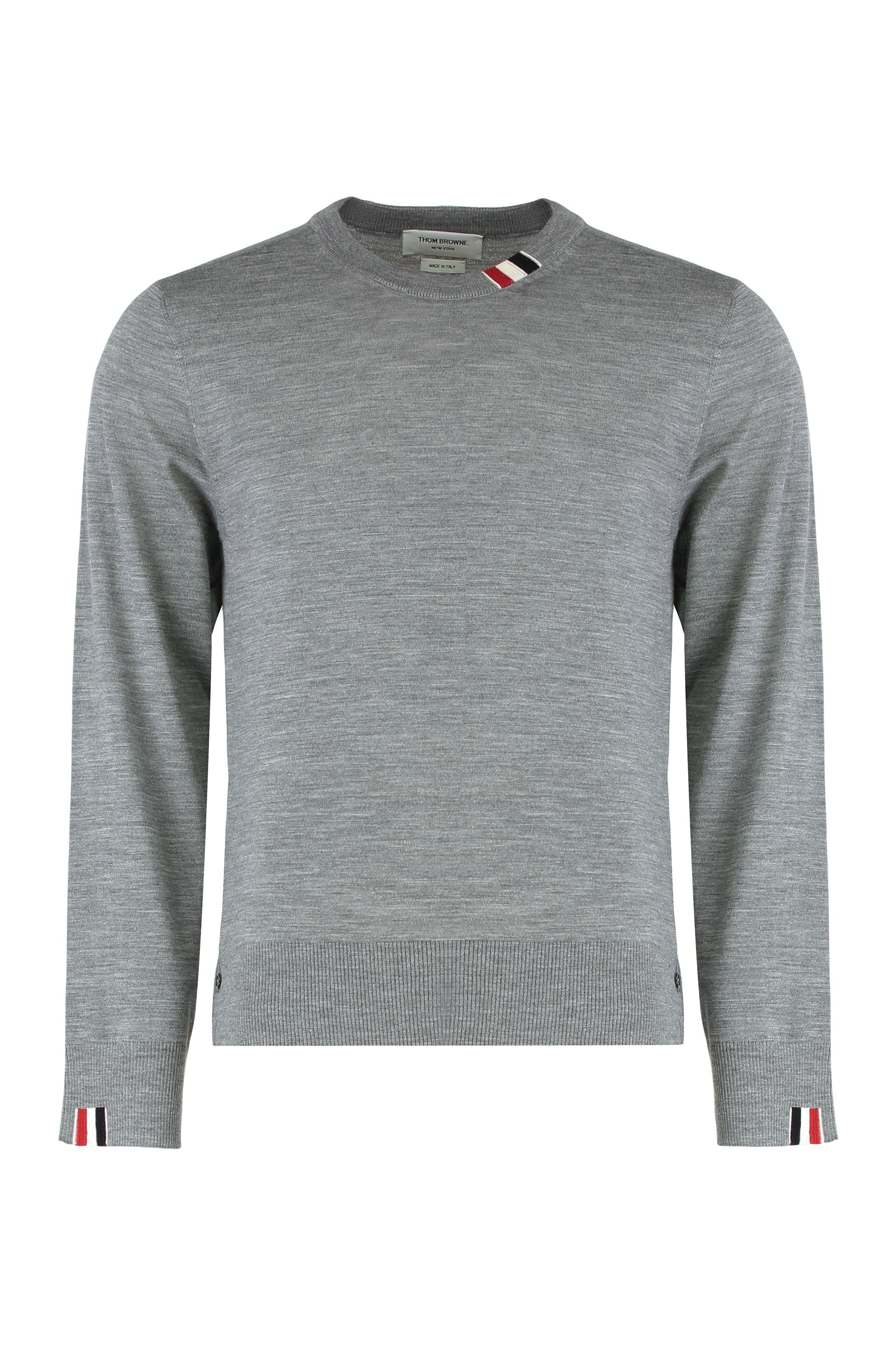 Sweater crew neck in virgin wool