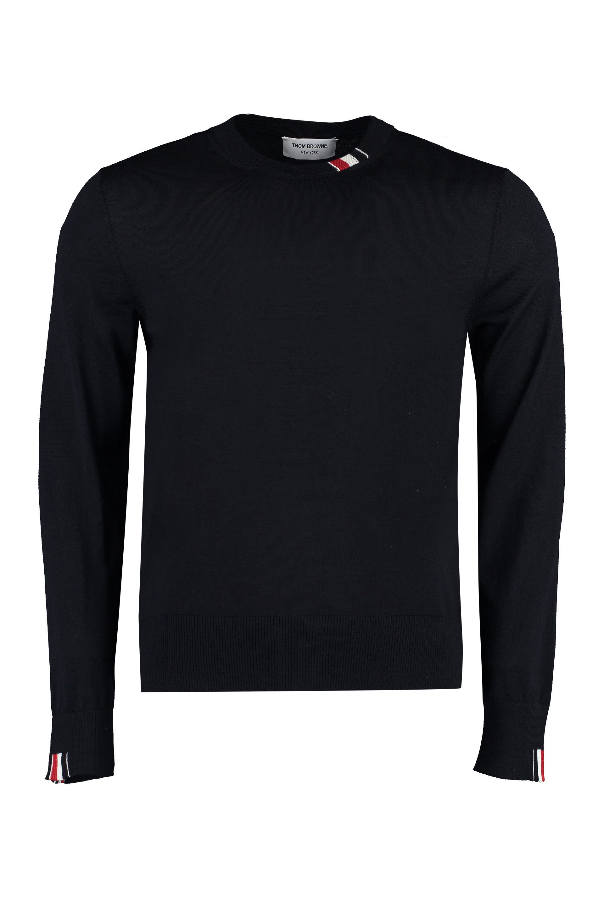 Virgin wool crew-neck sweater