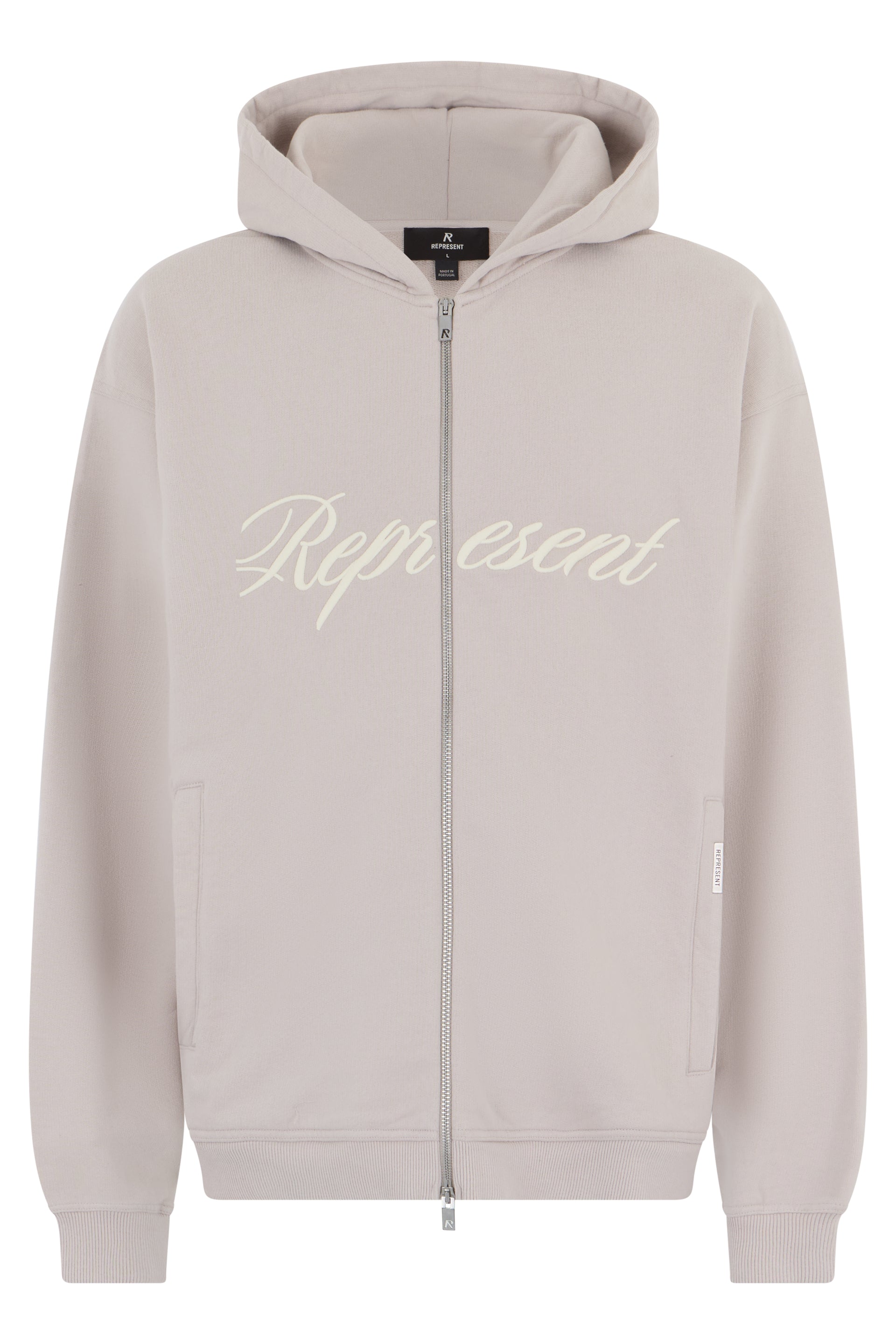 Hooded Script Logo Zip Sweatshirt