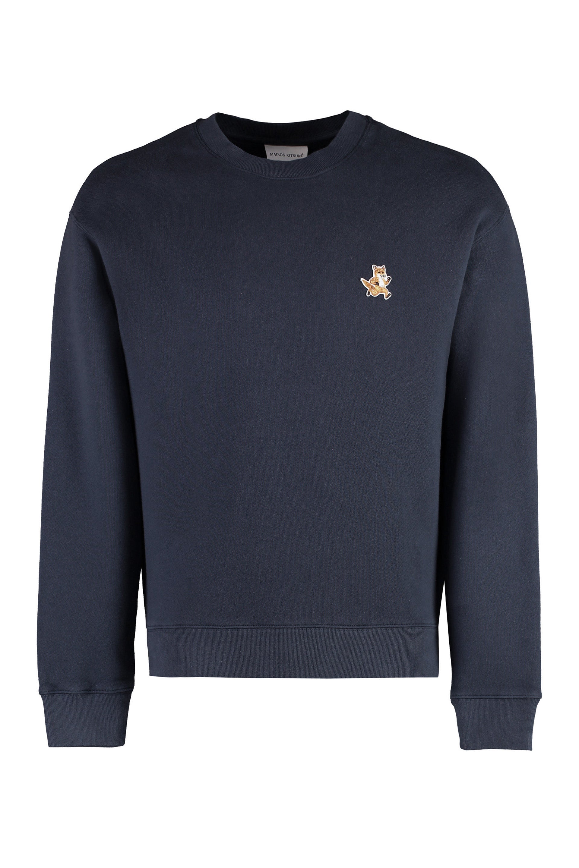 Cotton crew-neck sweatshirt