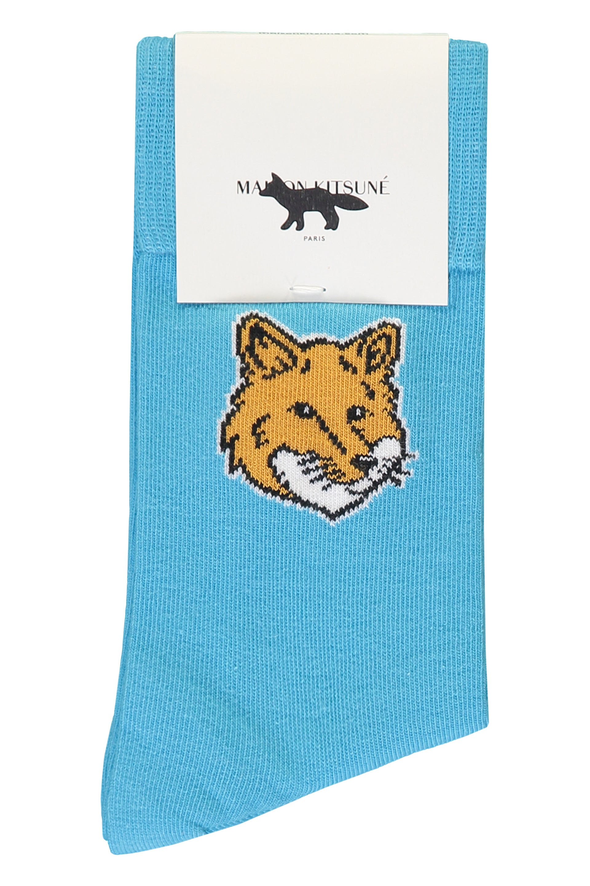 Logo cotton blend socks