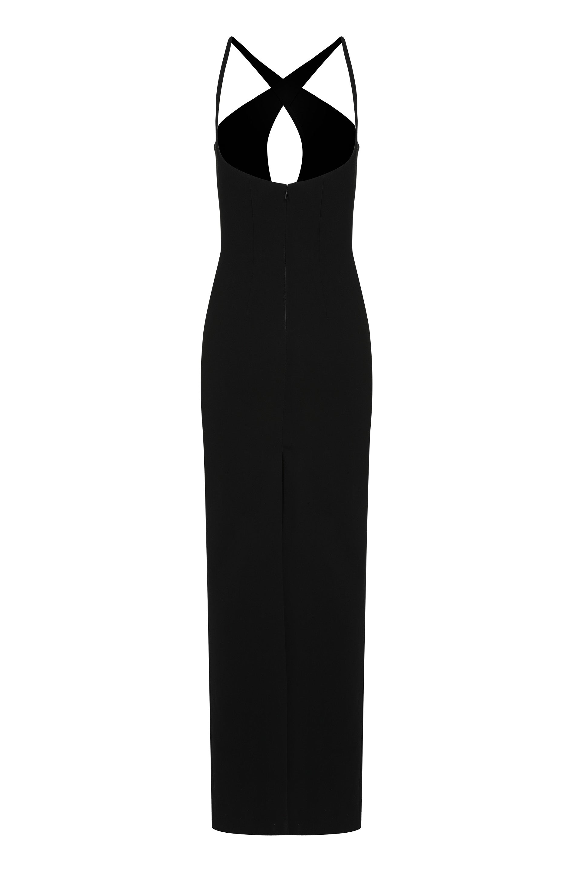 Elegant long black dress