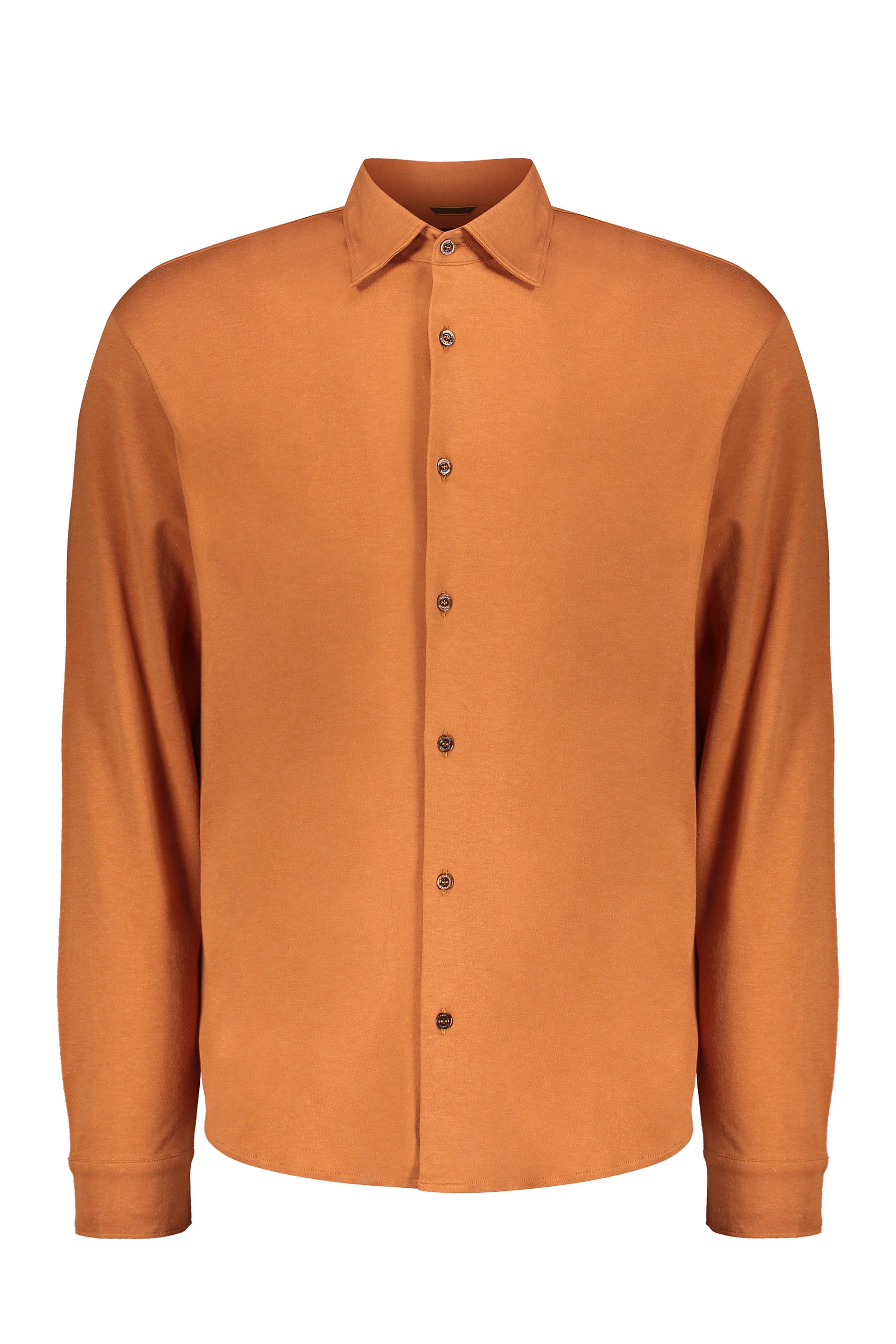 Orange elegant shirt, light and versatile