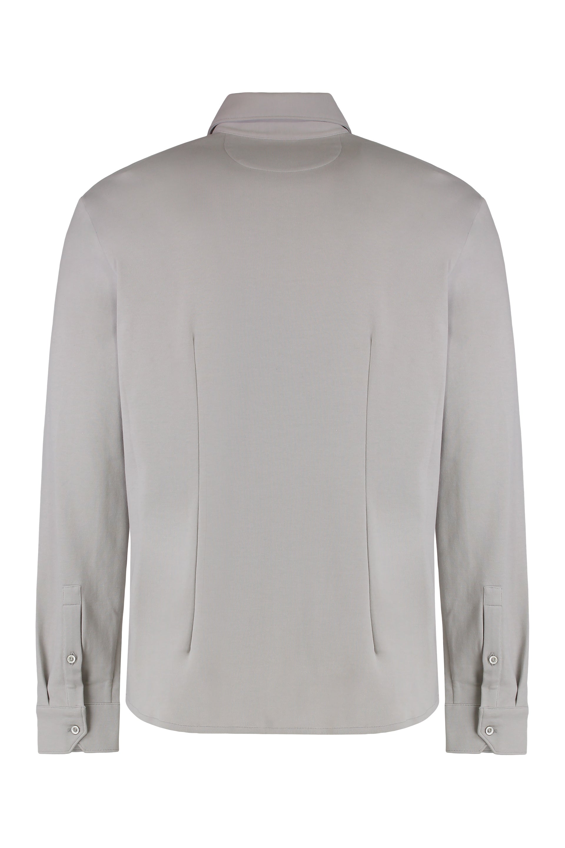 Orange long-sleeve shirt, versatile and elegant