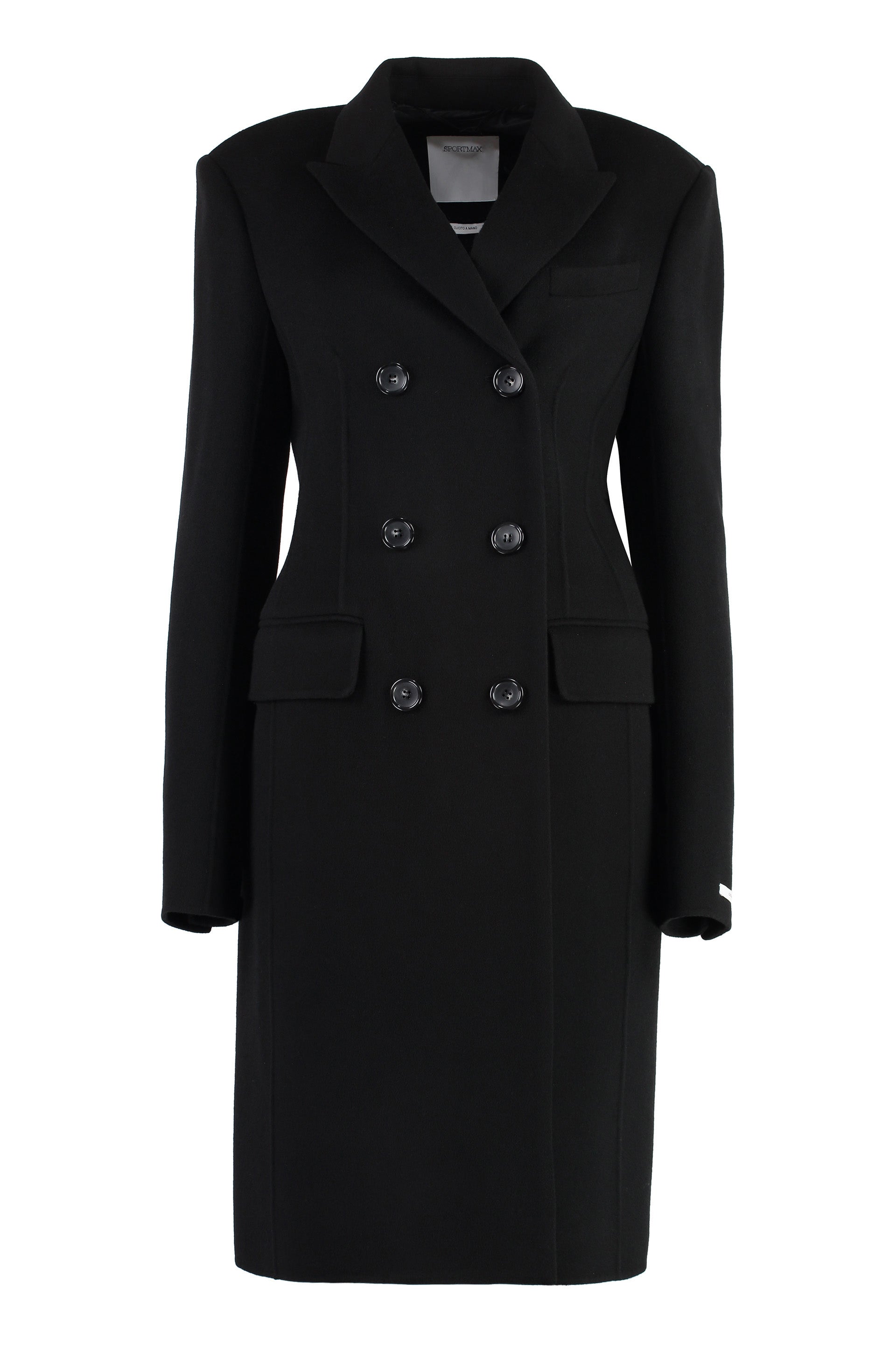 Morgana double-breasted wool coat