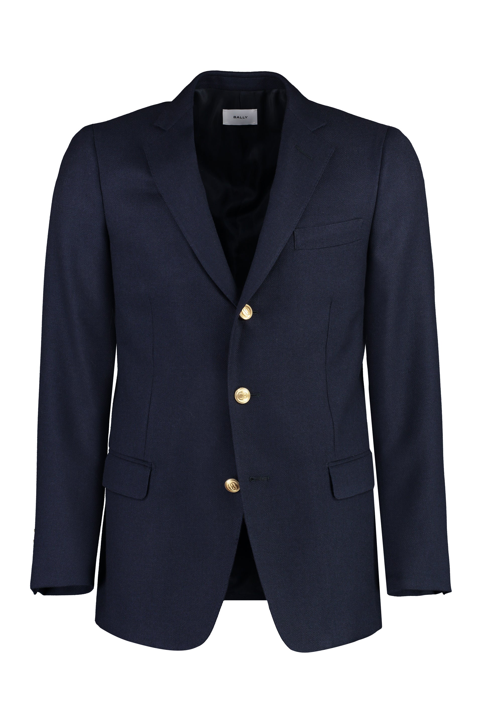 Wool single-breasted blazer