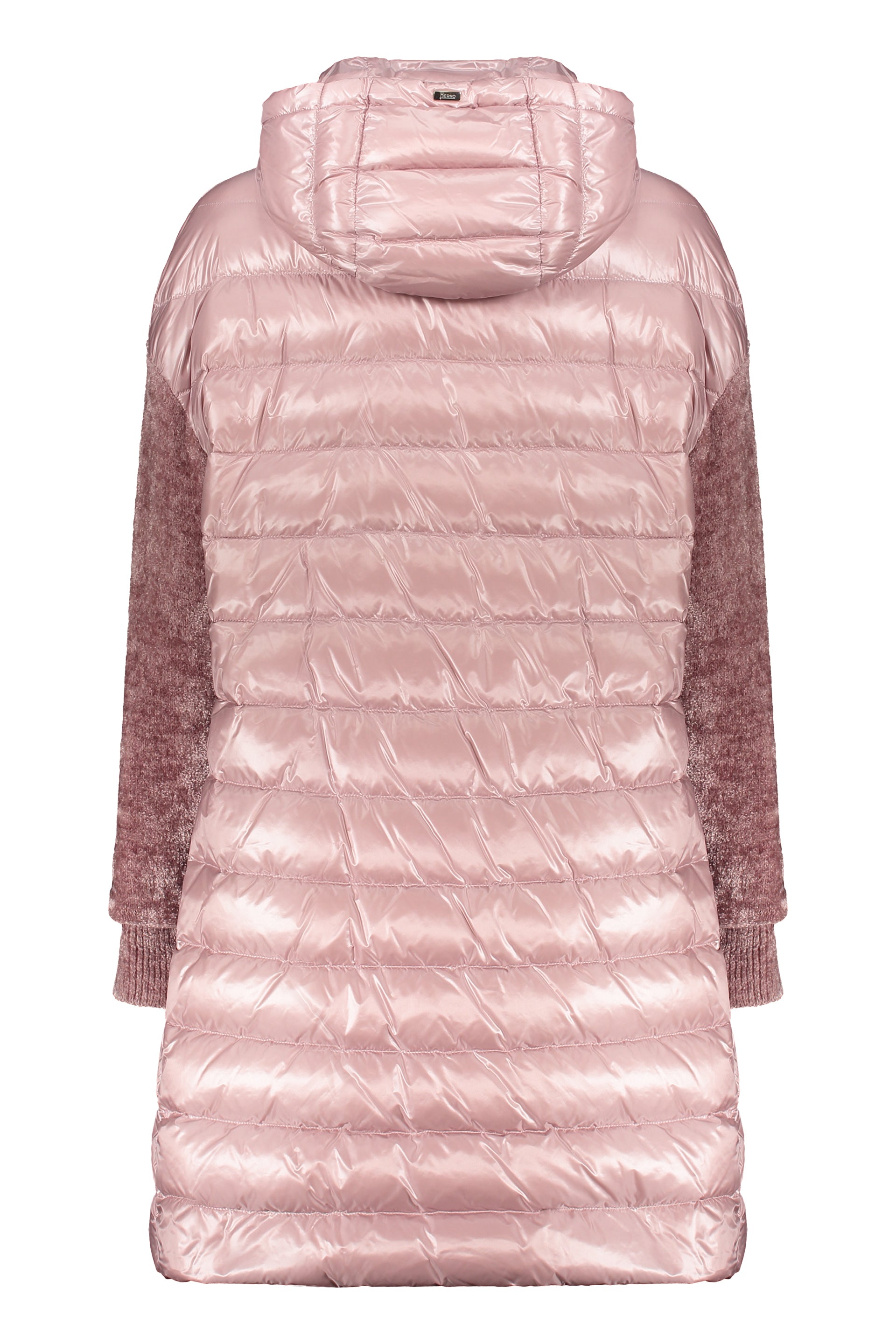 Hooded down jacket