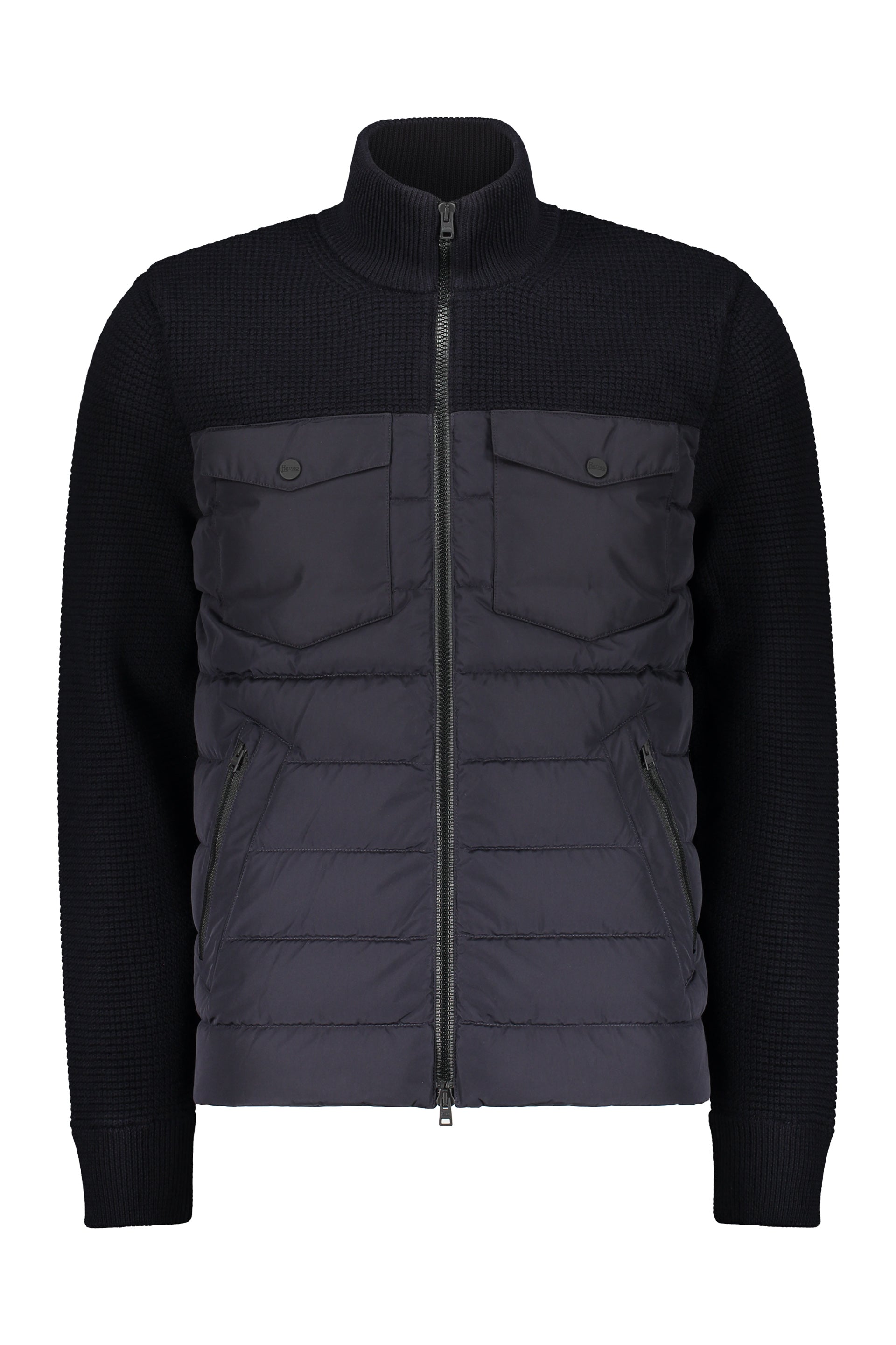 Padded knit jacket