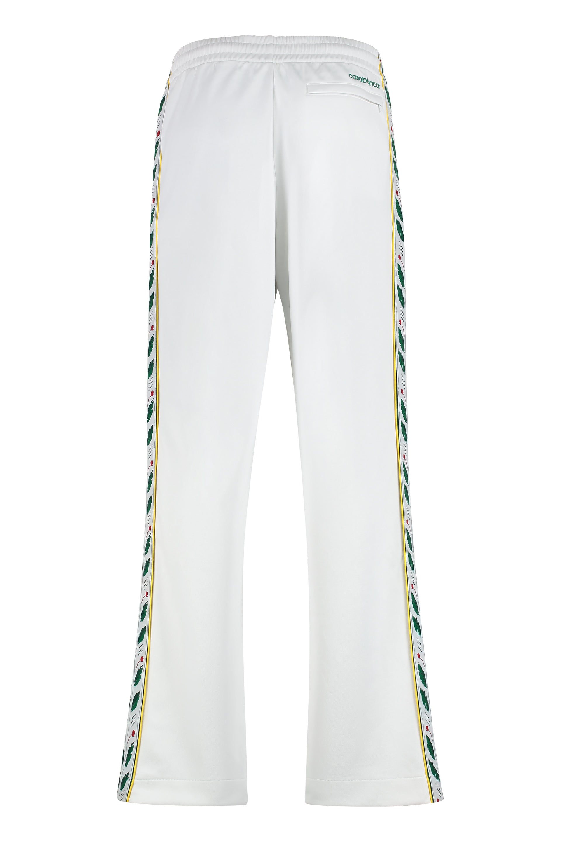 Techno fabric track pants