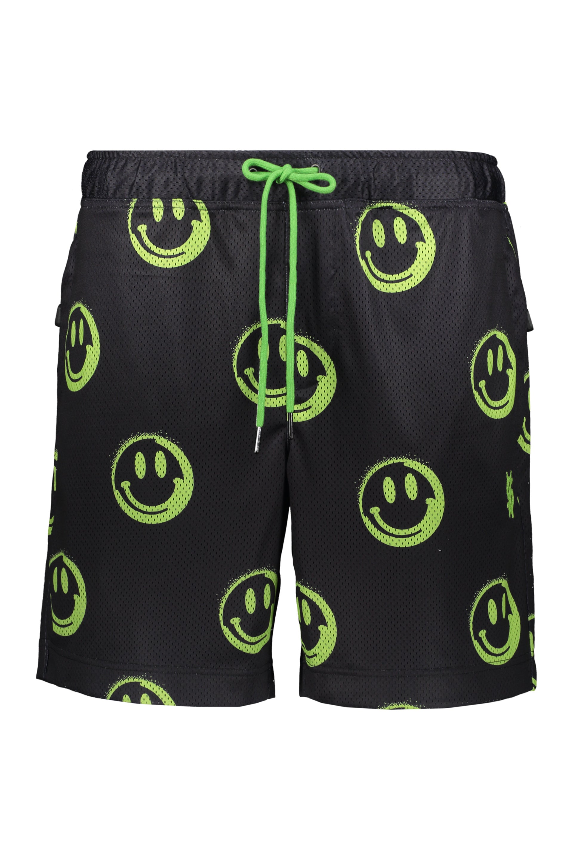 Printed techno fabric bermuda-shorts