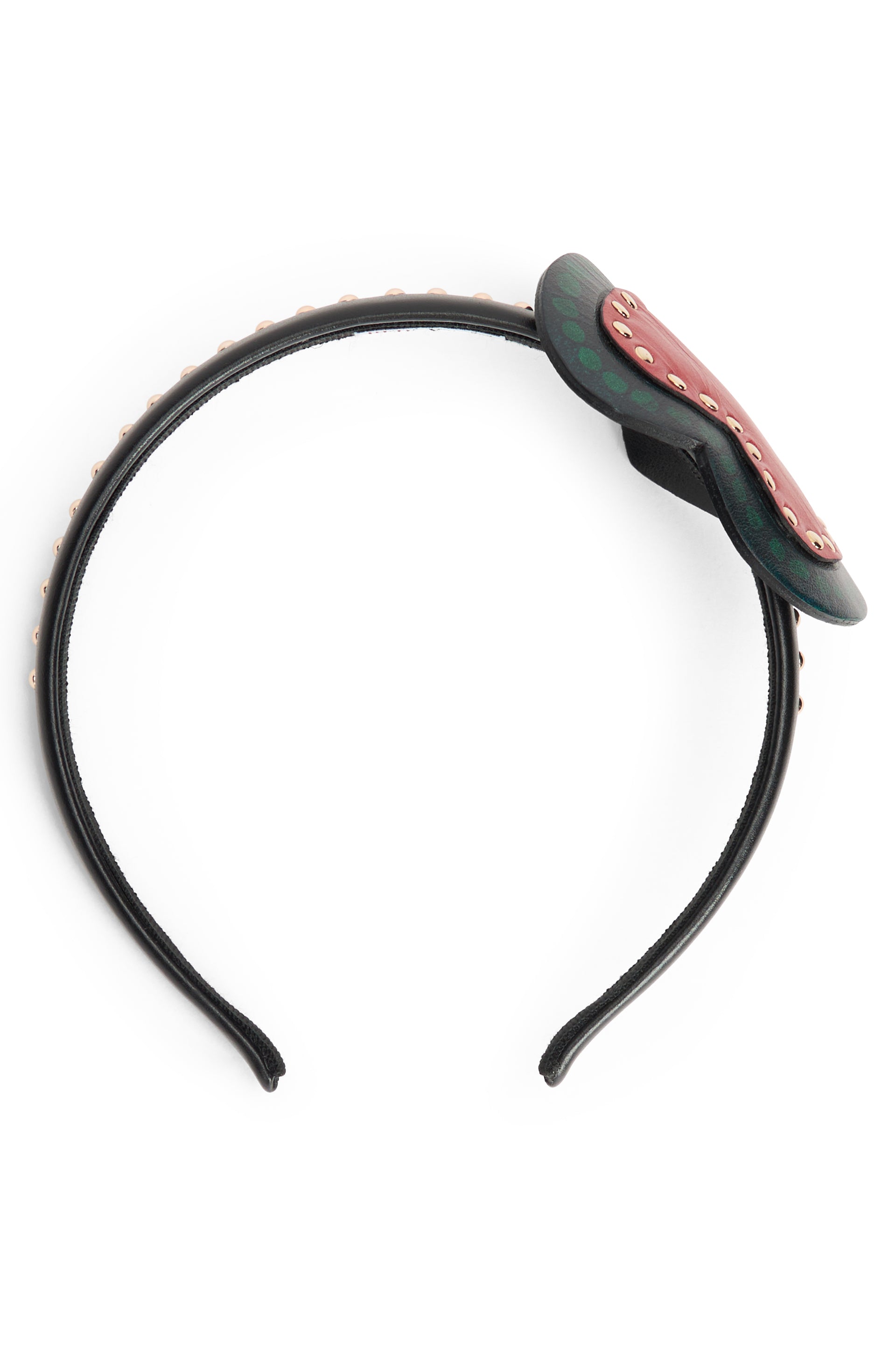 Elegant headband with trendy colorful decoration.