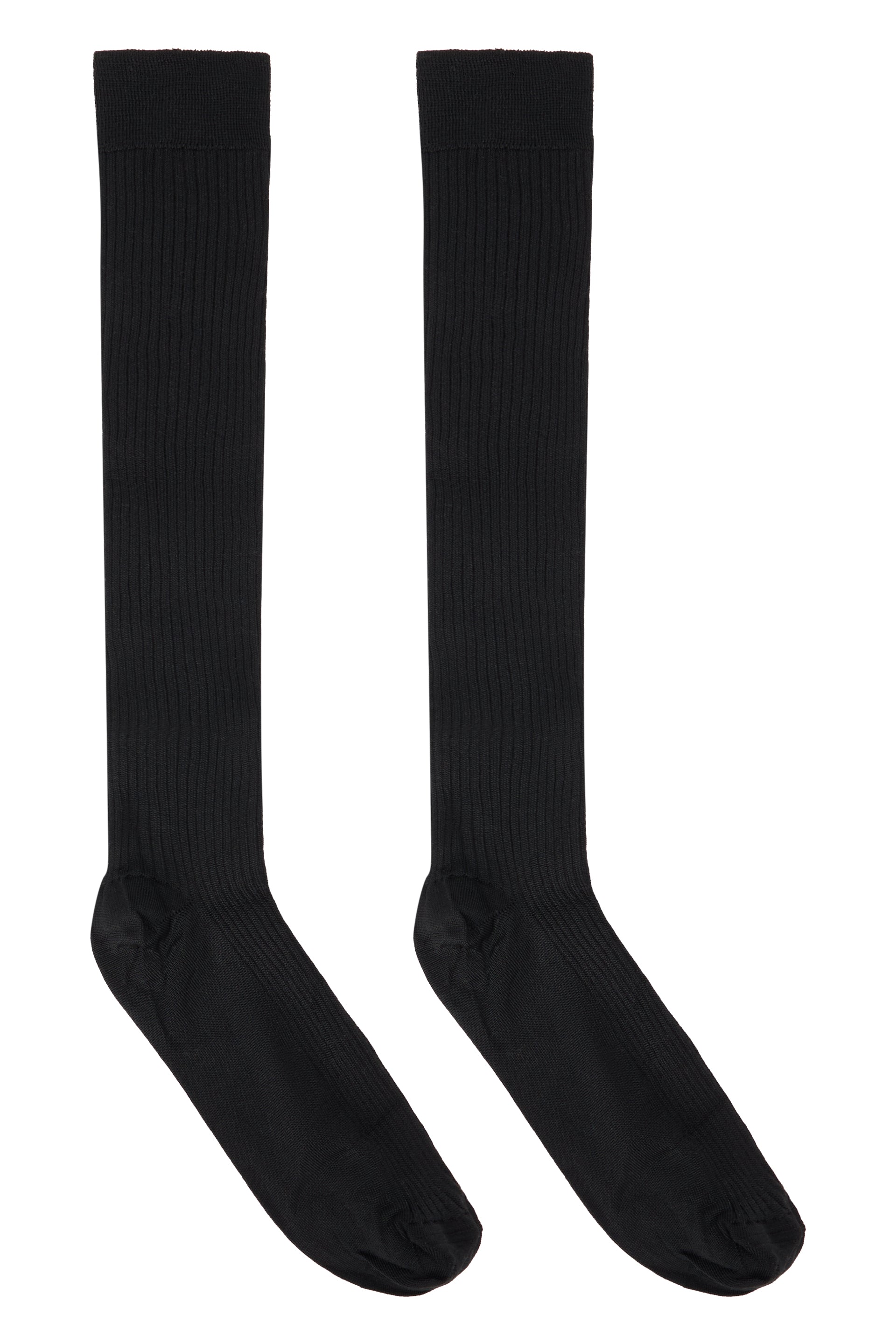 Long black socks, classic and versatile.