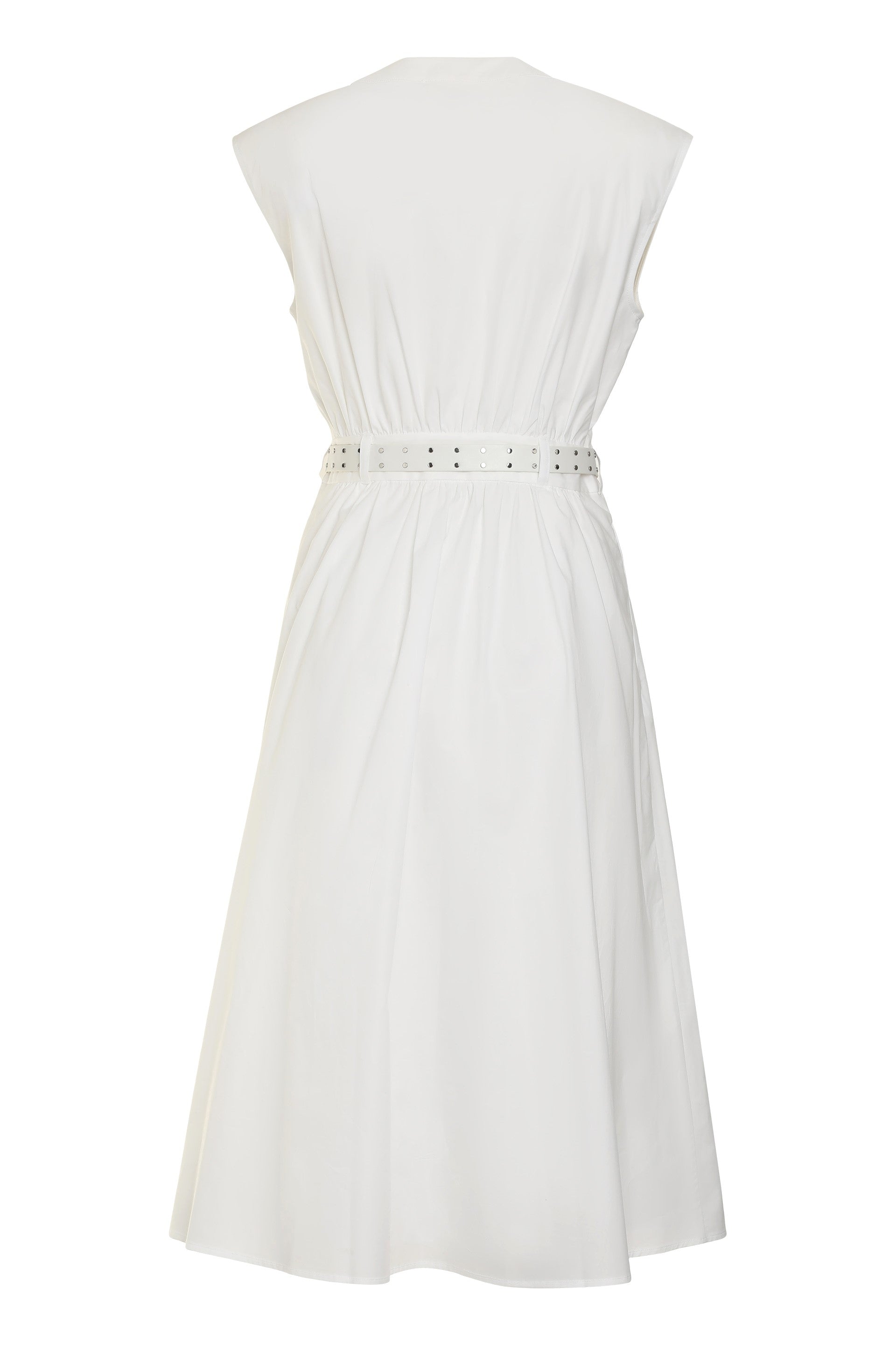Belted cotton dress