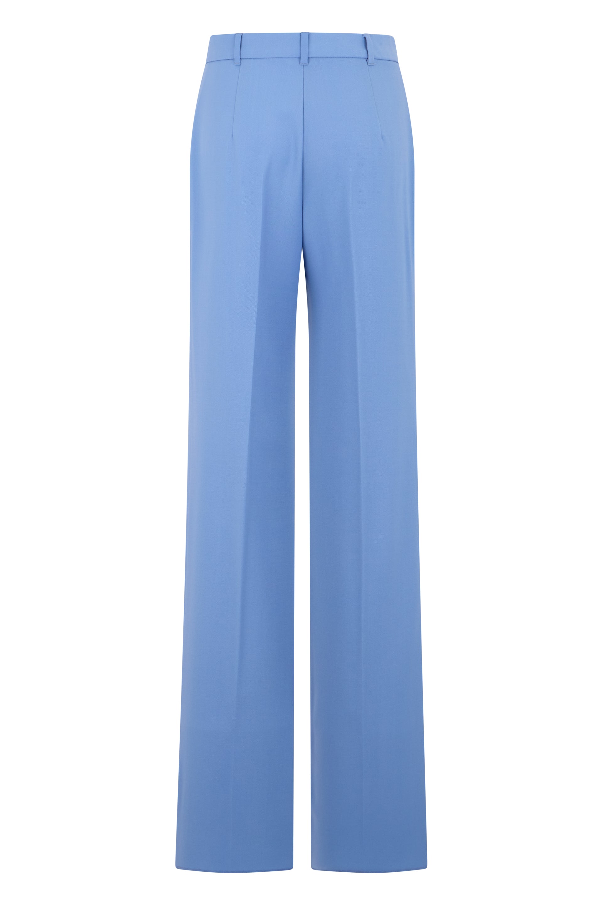 Straight and wide wool pants