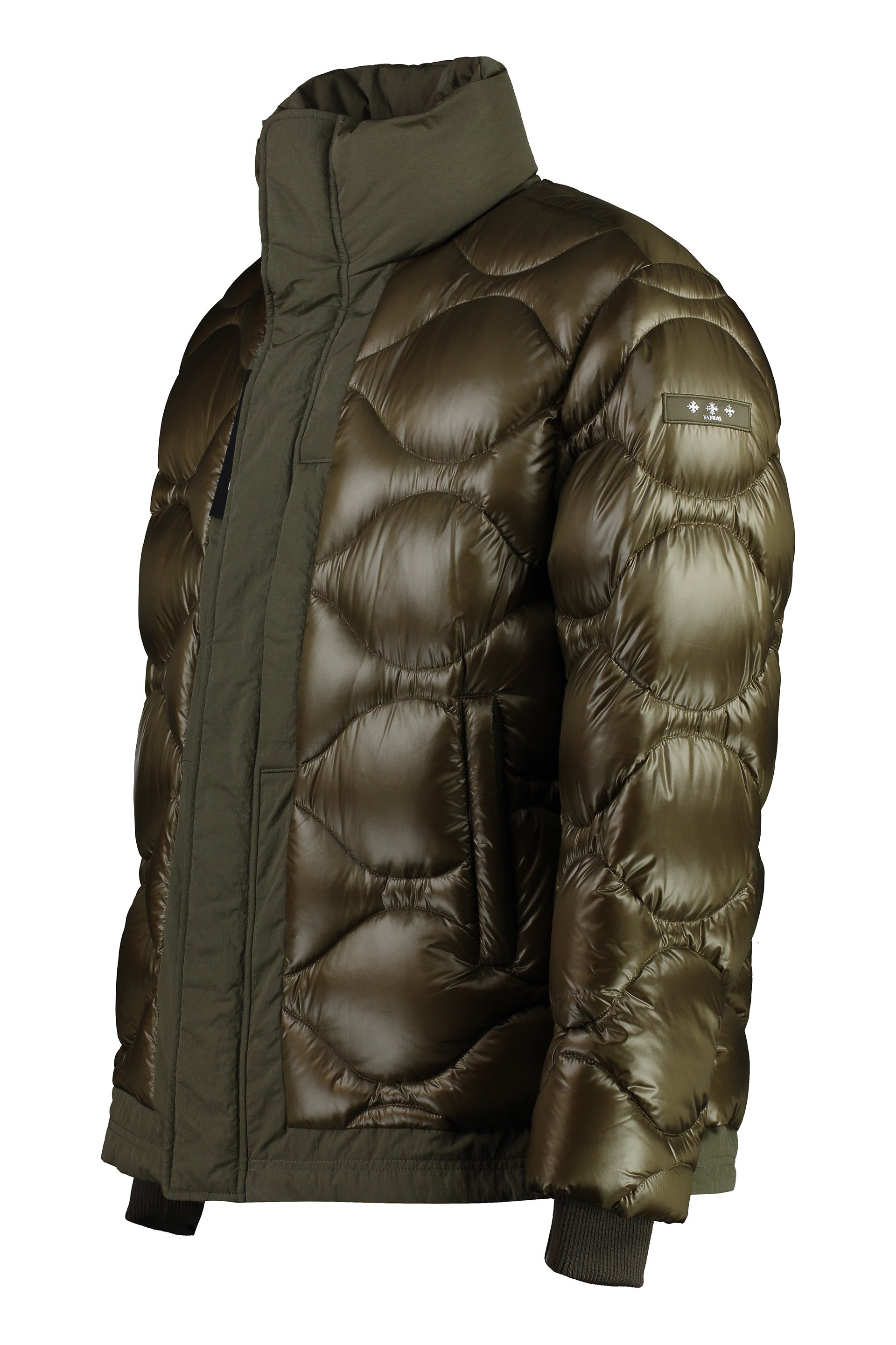 Tieon glossy nylon down jacket