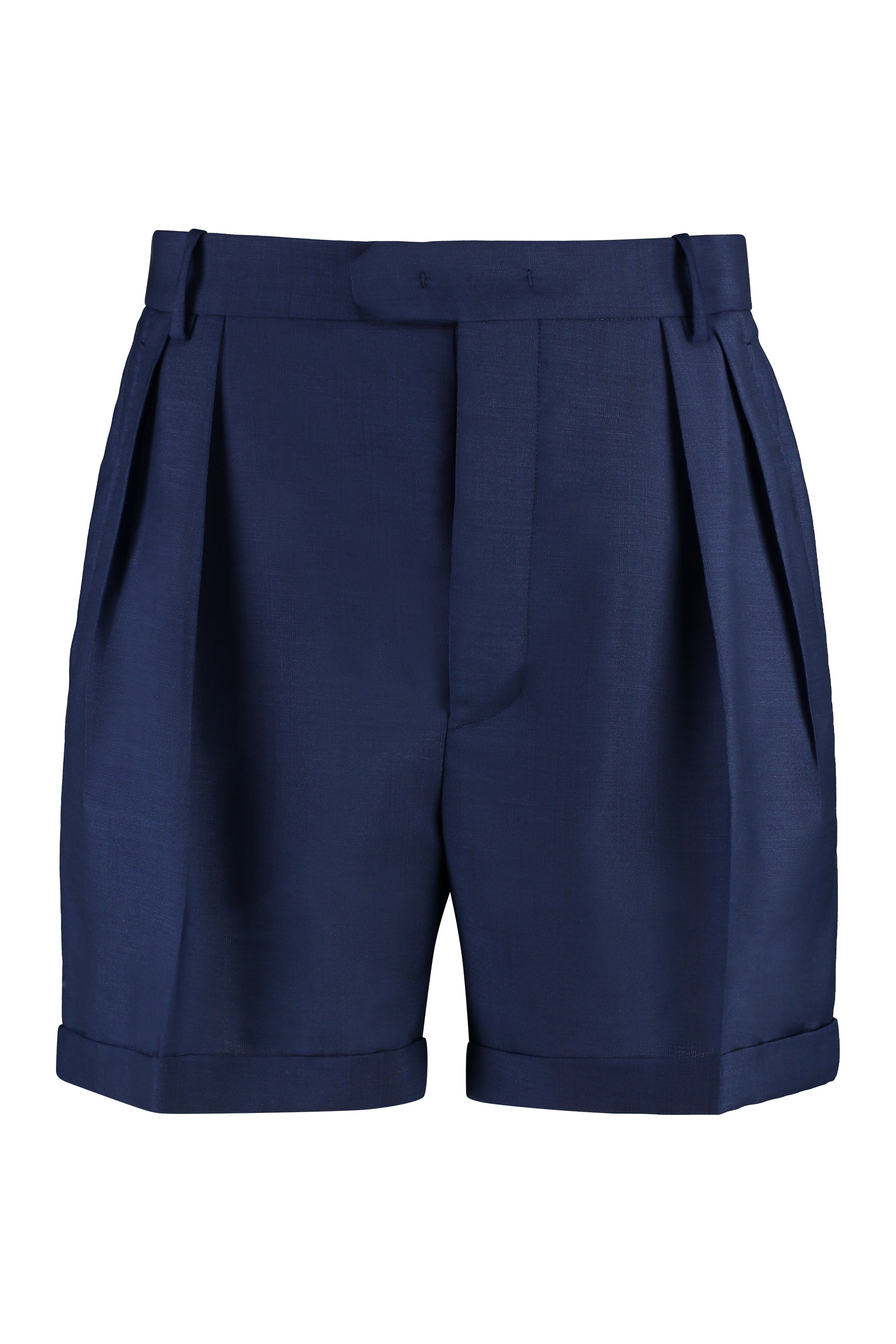 Virgin wool and mohair bermuda-shorts