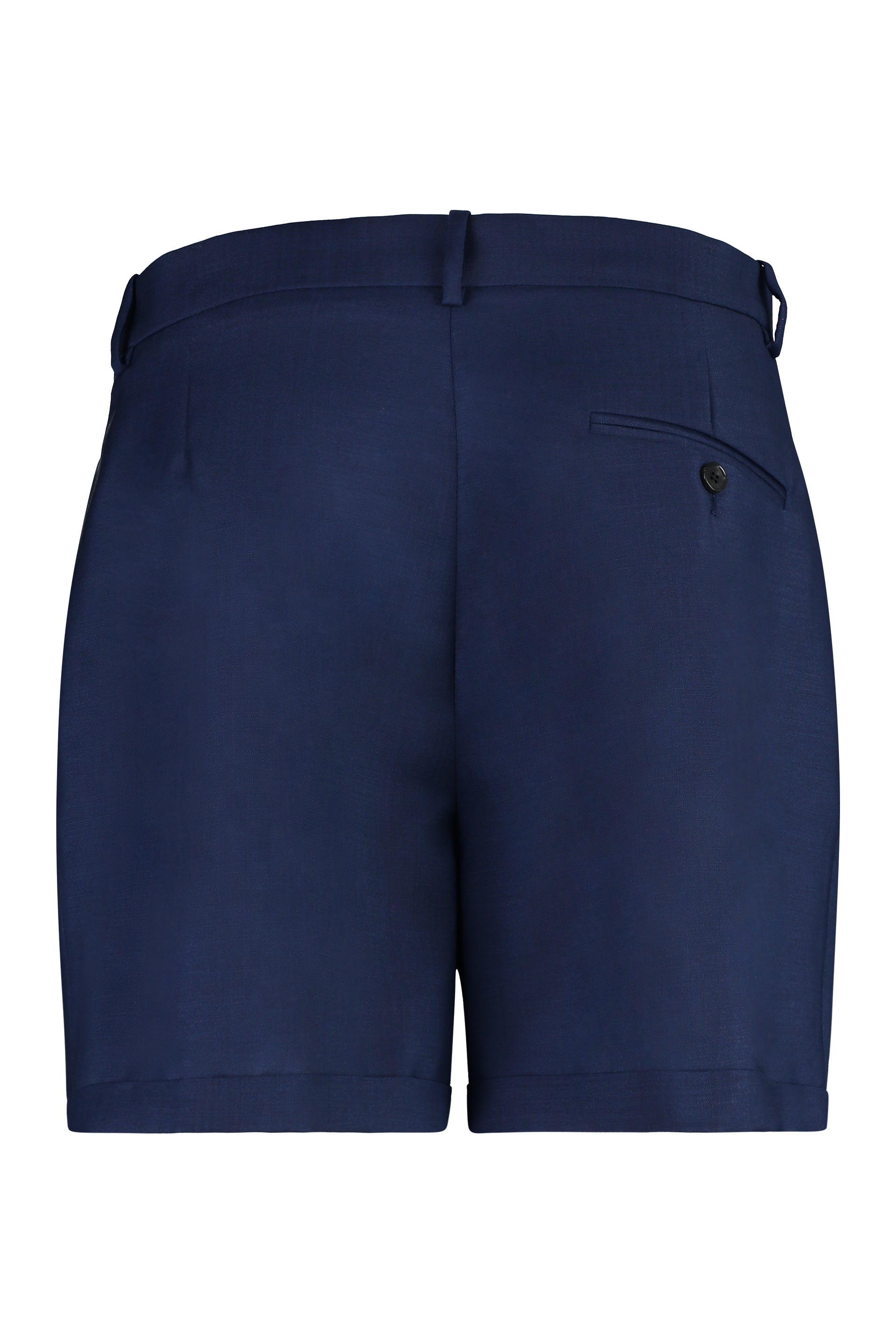 Virgin wool and mohair bermuda-shorts