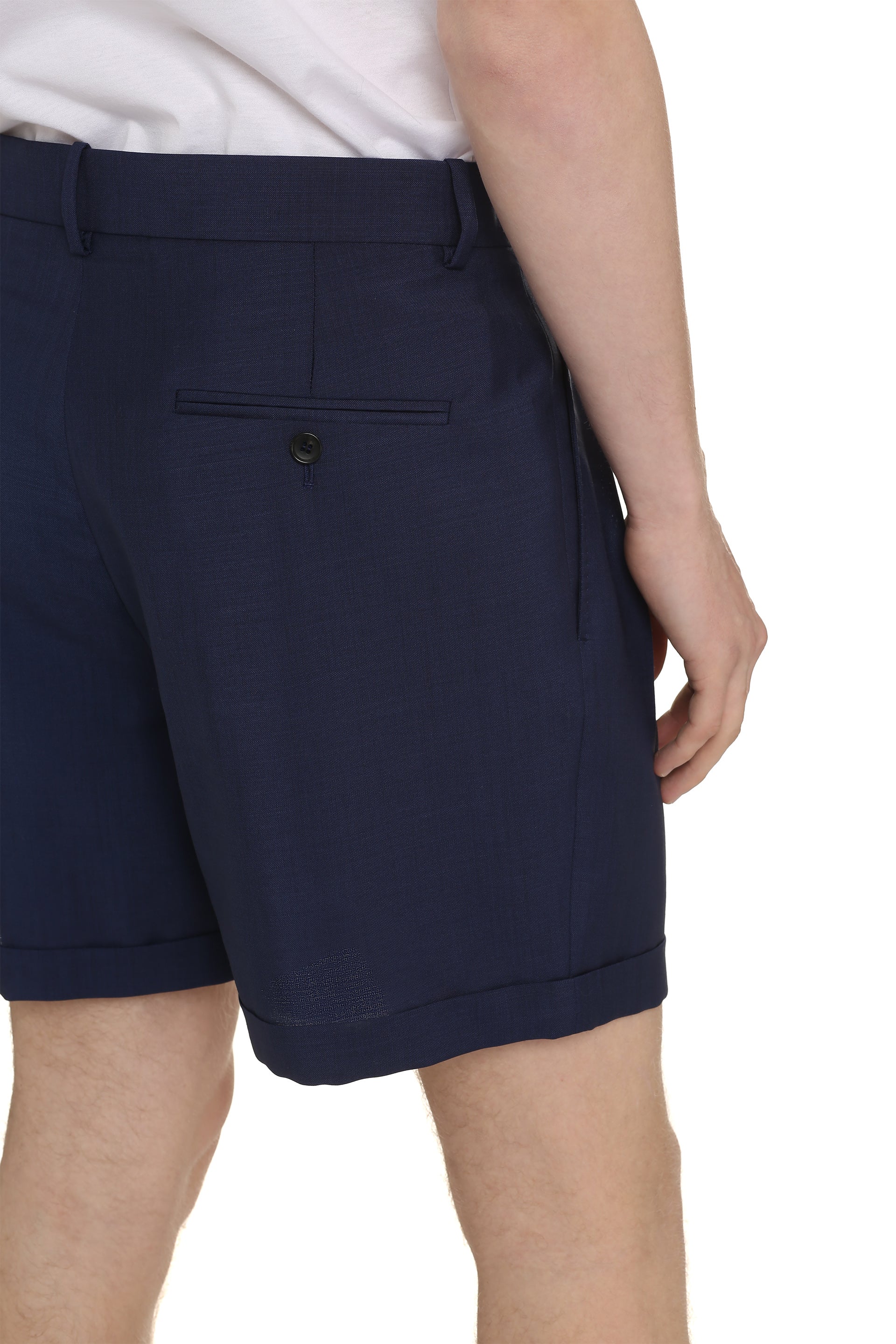 Virgin wool and mohair bermuda-shorts