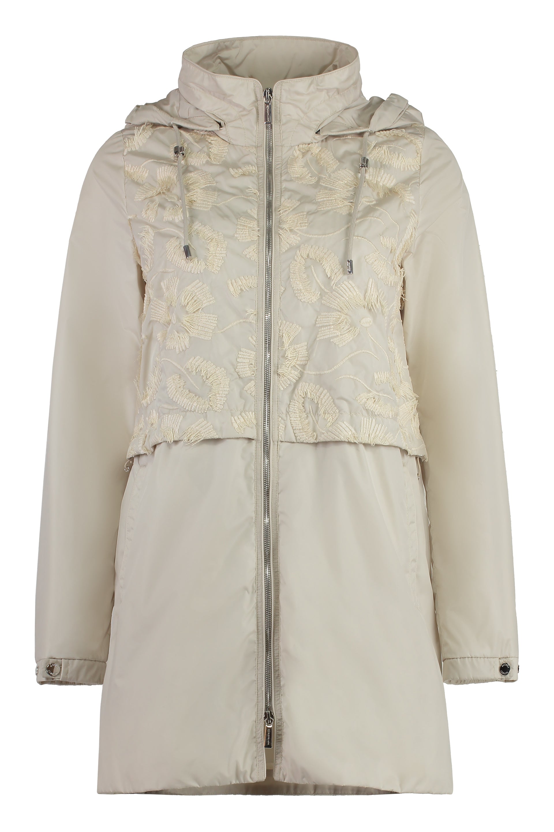 Murano technical fabric hooded jacket