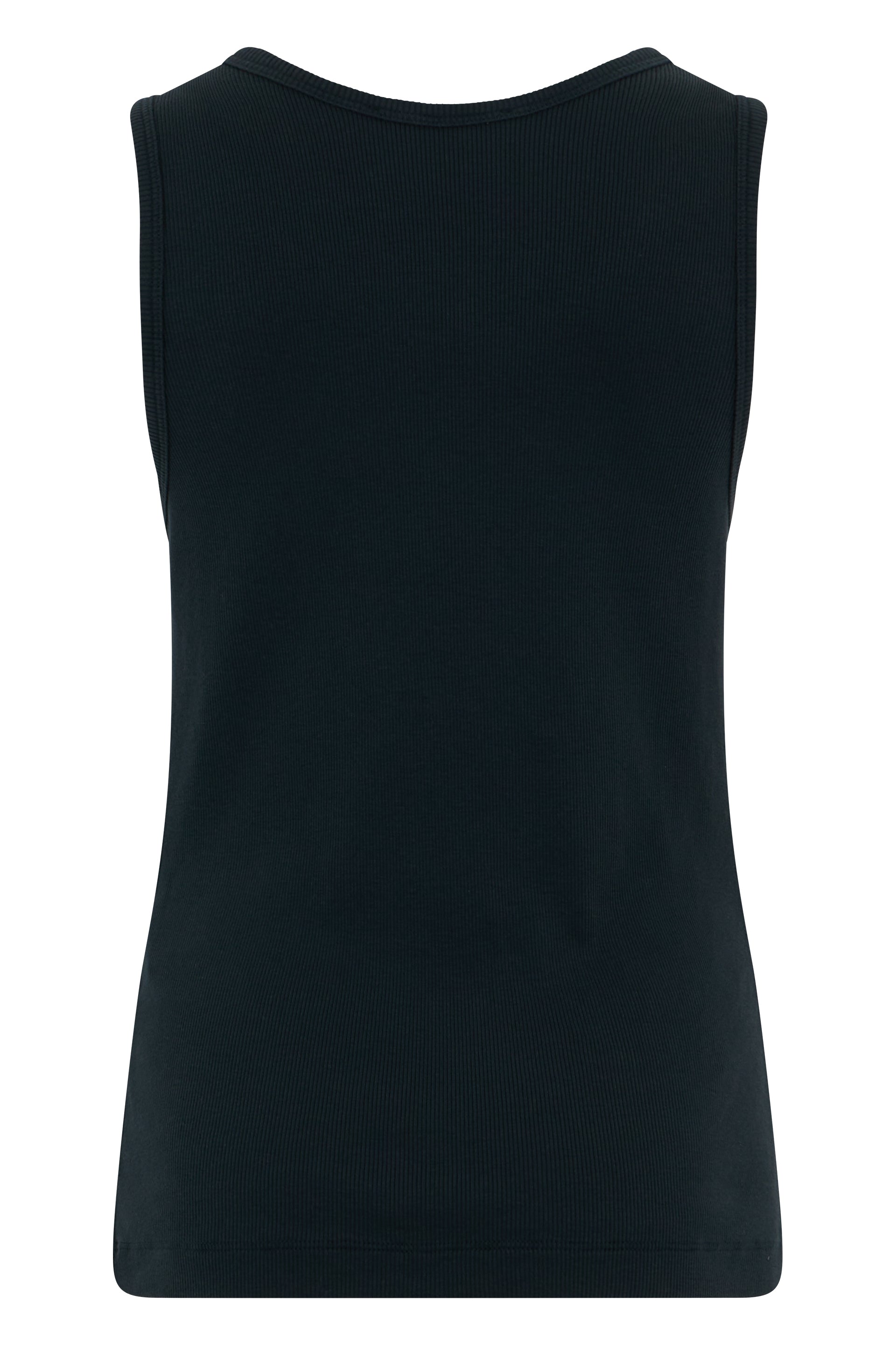 Top with ribbing and embroidery