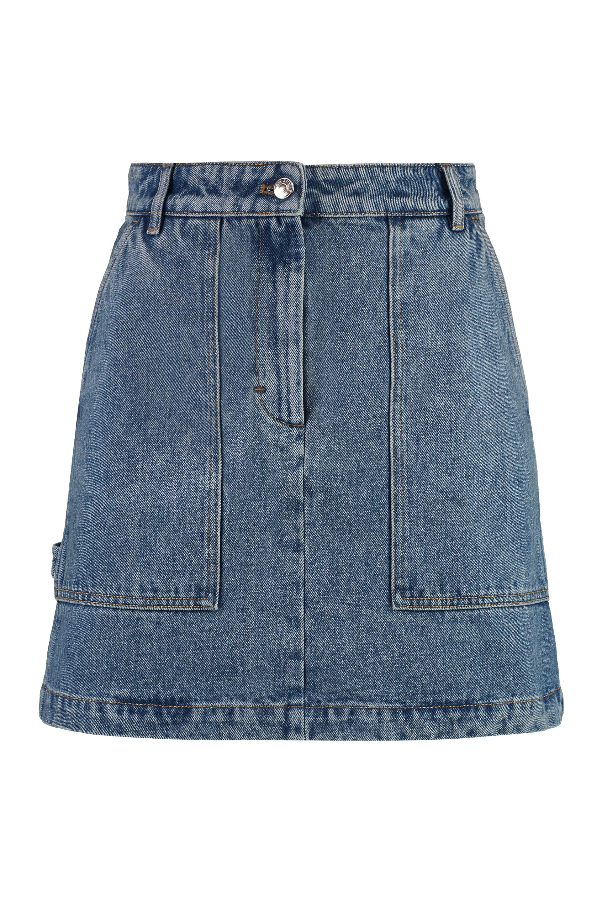 Denim mini skirt