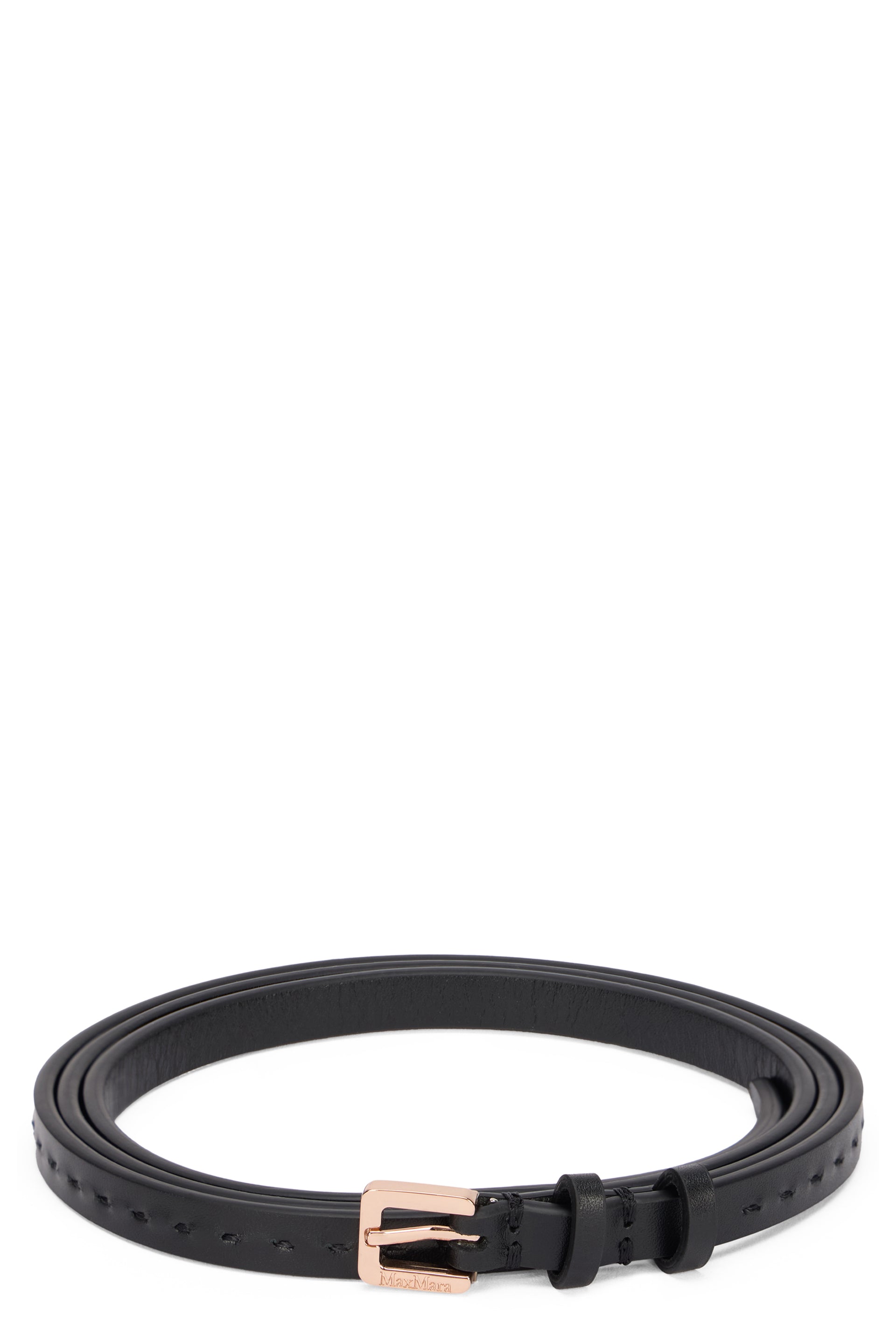 Natural leather belt