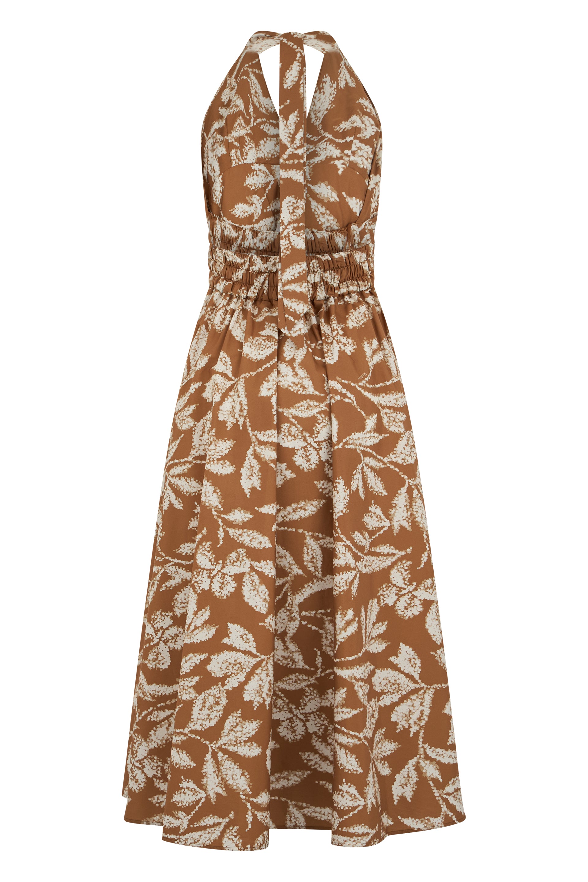 Midi dress in cotton with print