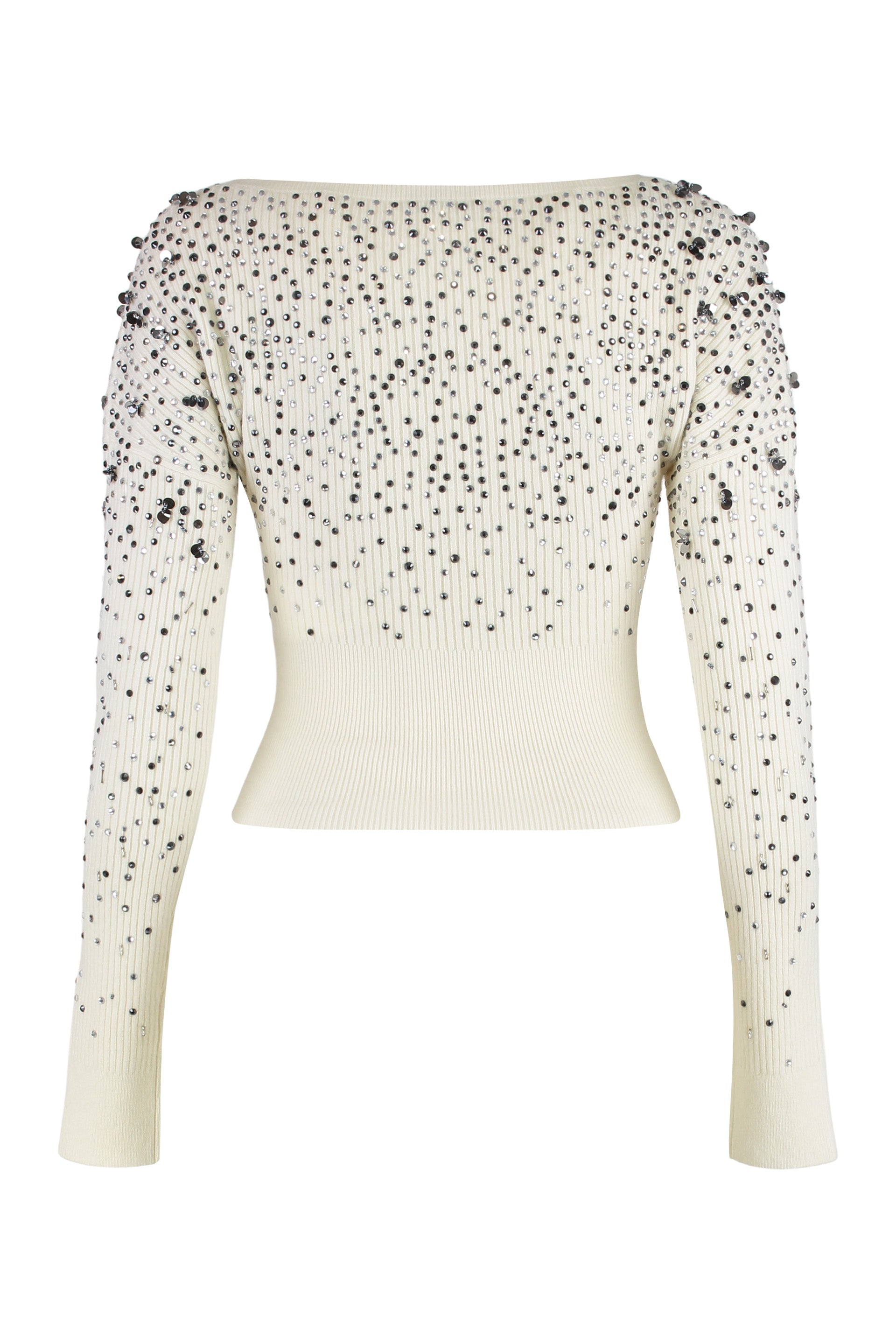 V-neck sweater in wool and cashmere