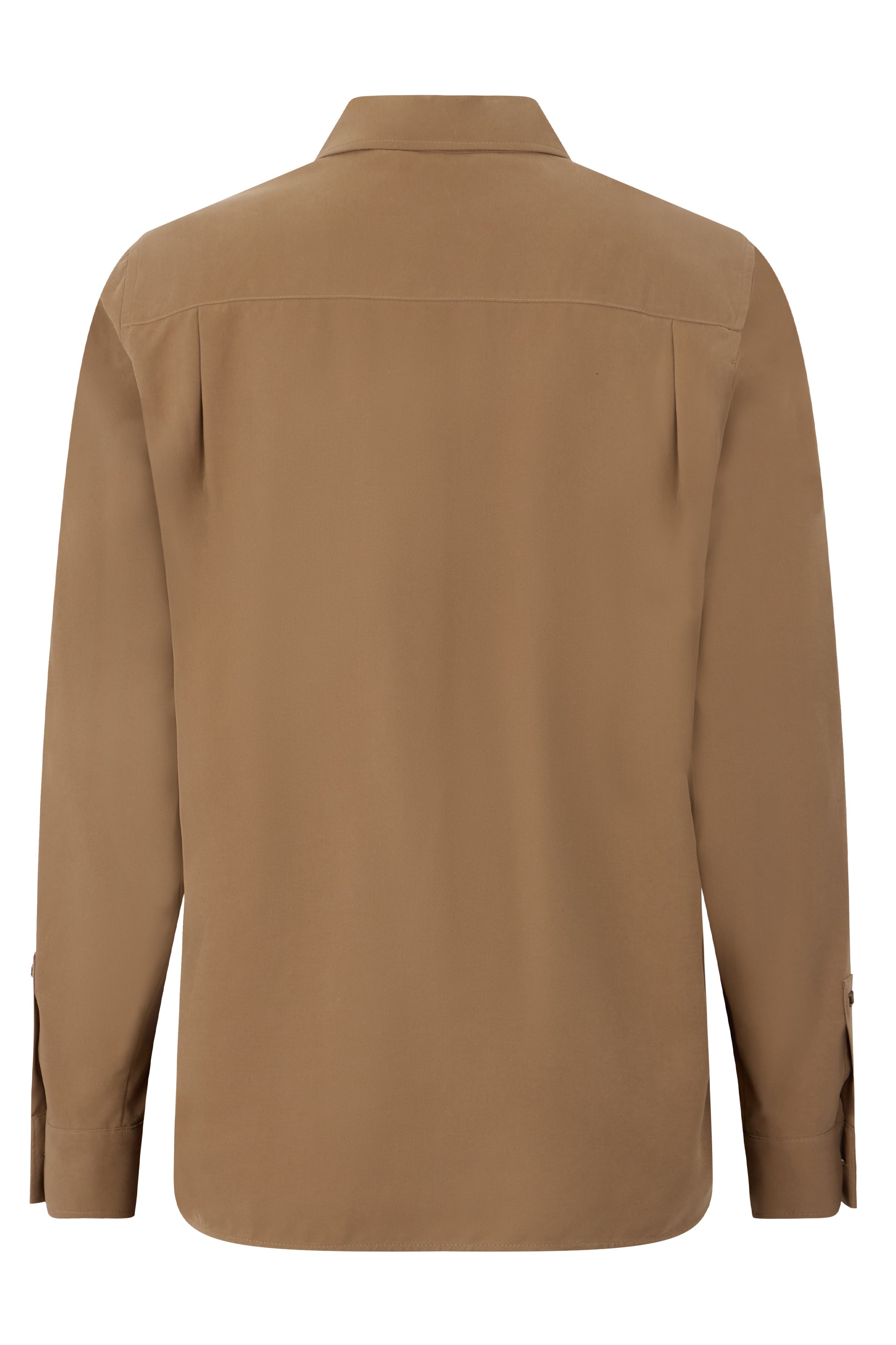 Silk shirt with pocket on chest