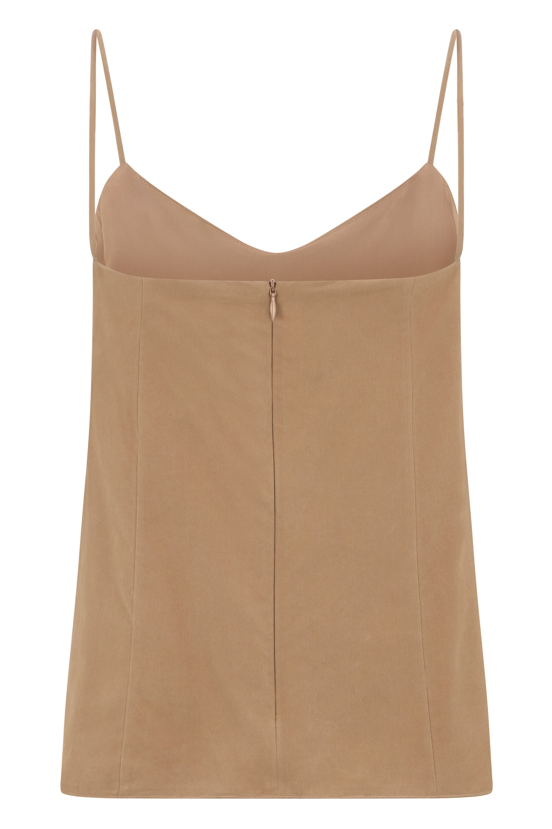 Silk top with thin straps