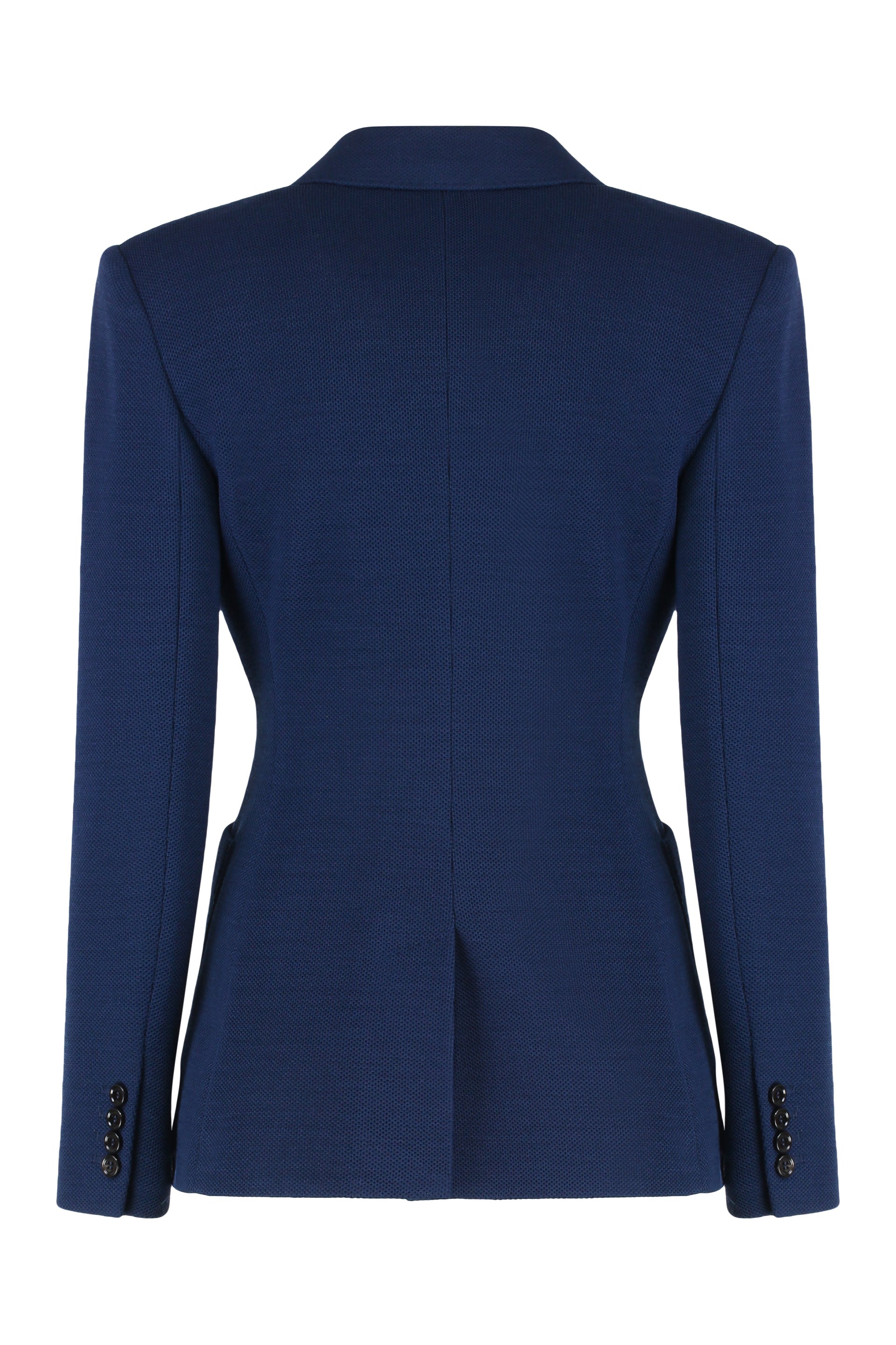 Single-button blazer in pique jersey