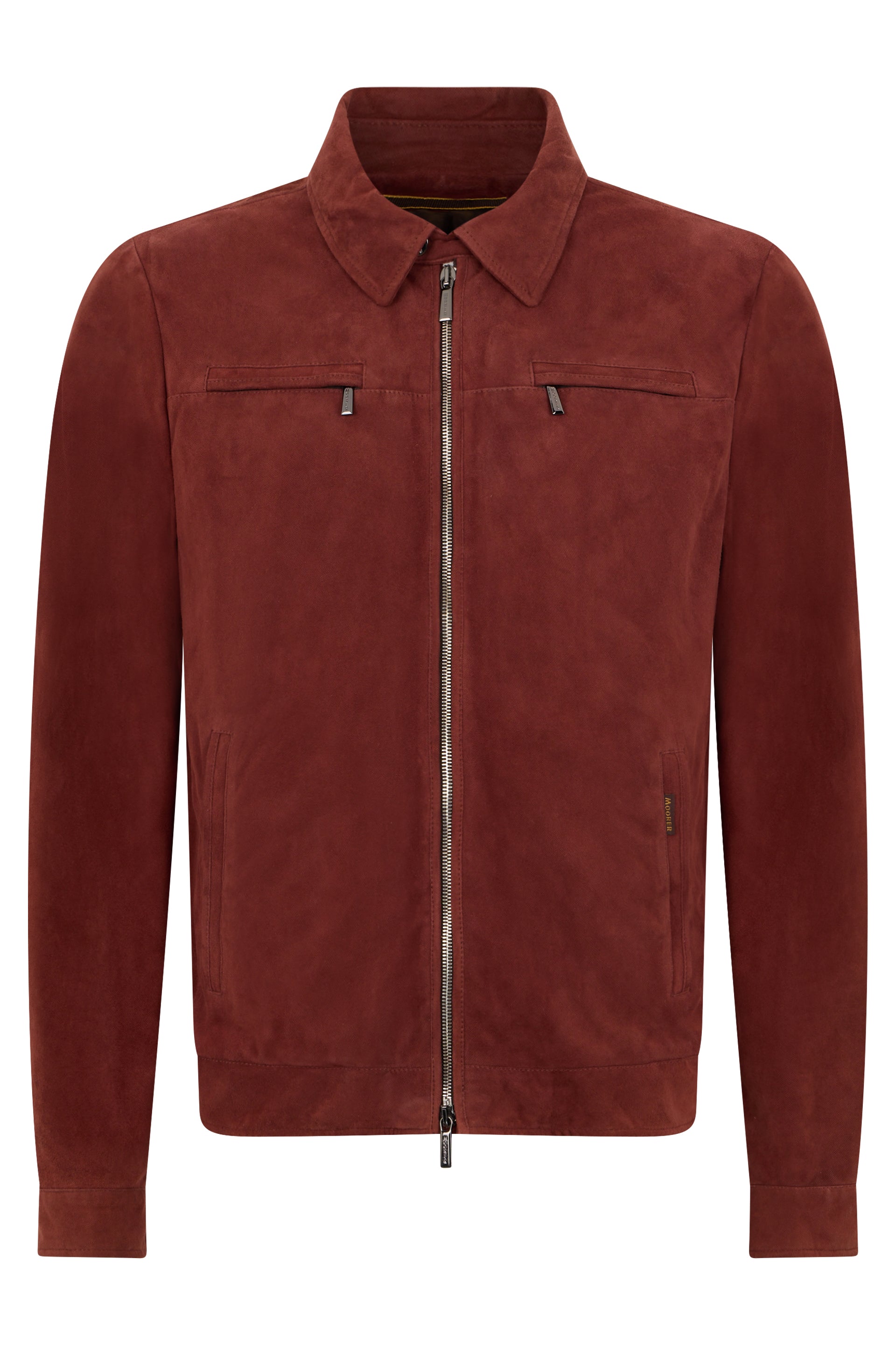 Bordeaux leather jacket elegant for every occasion.