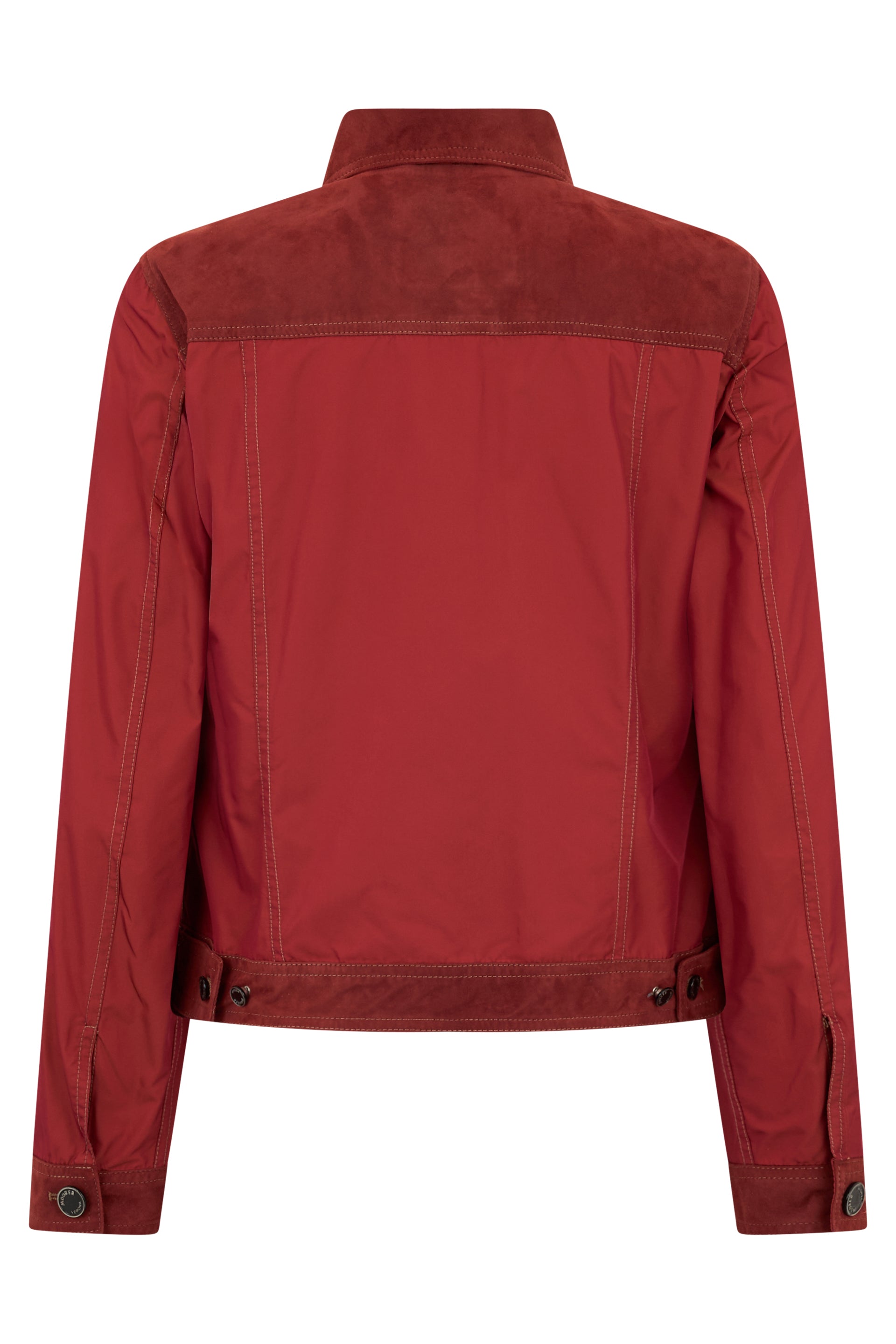Light red jacket with casual and versatile design.