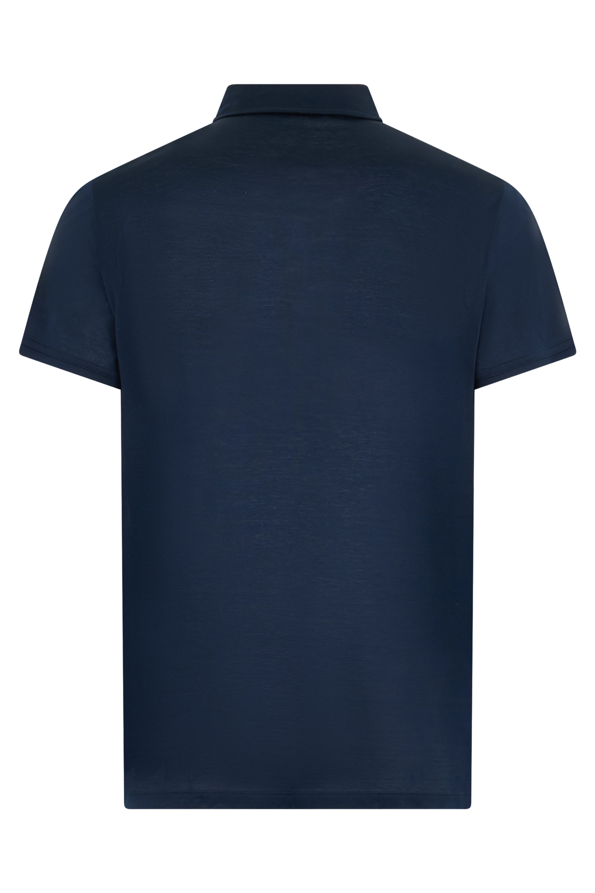 Dark blue polo, soft and versatile.
