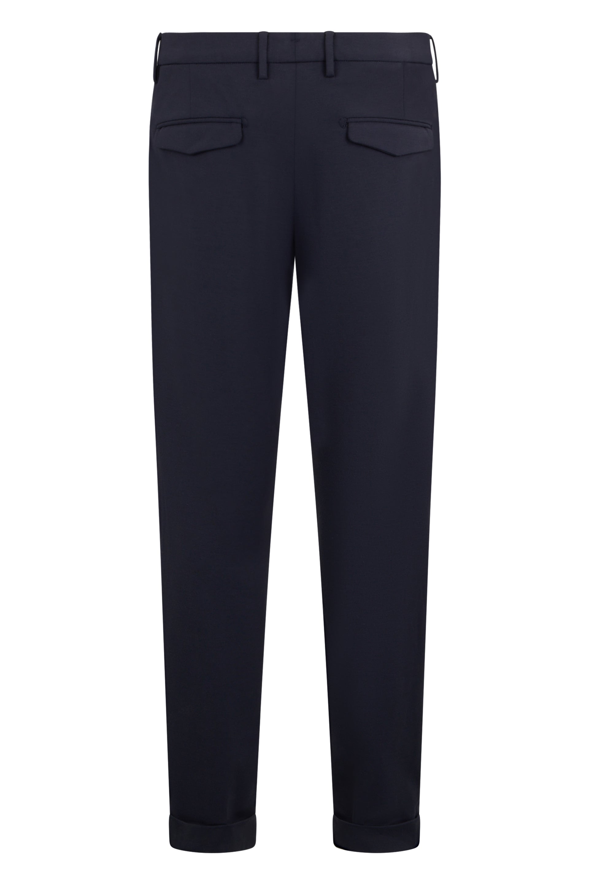Pants in an elegant dark blue shade with a minimal and elegant design.