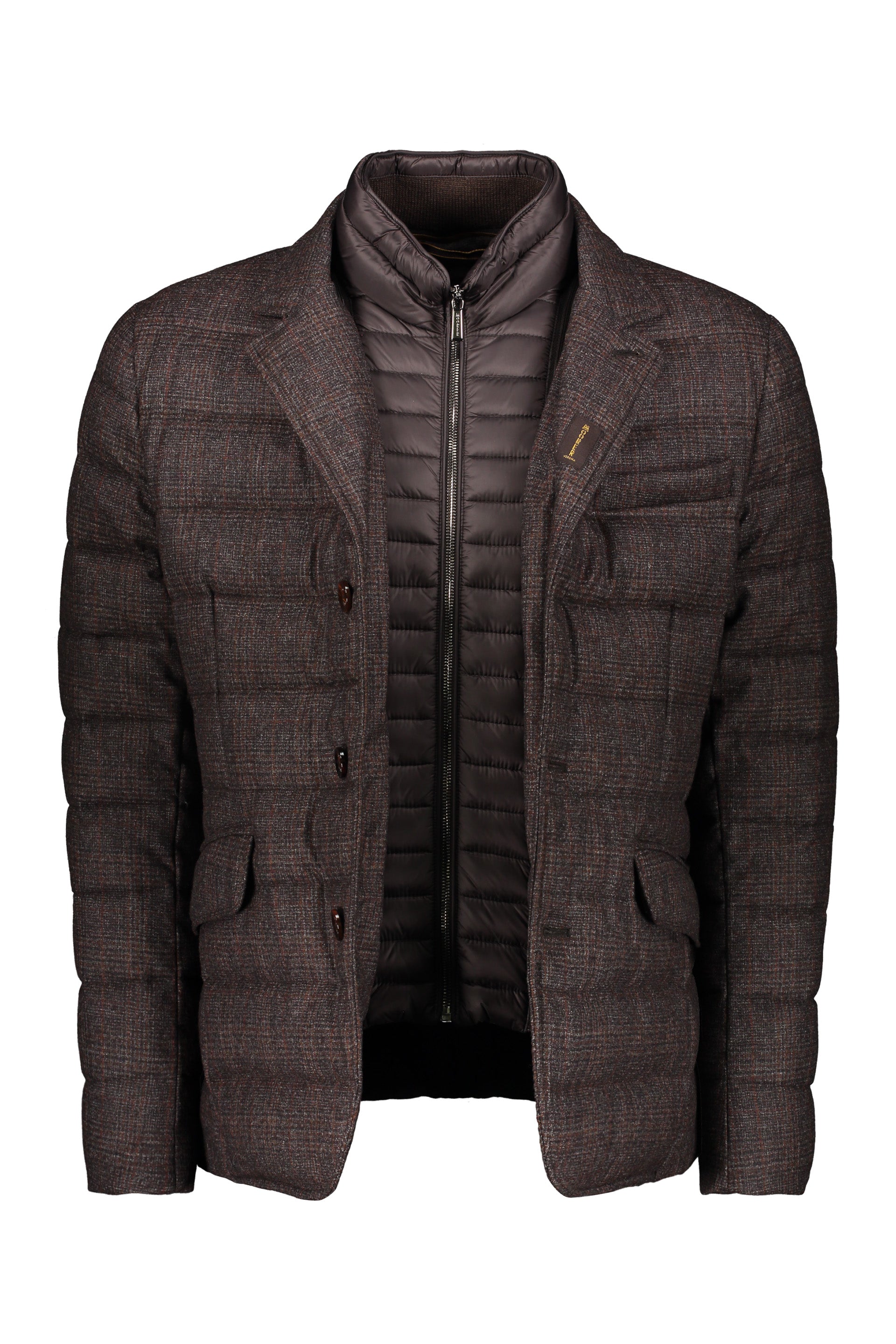 Elegant winter jacket, warm and modern