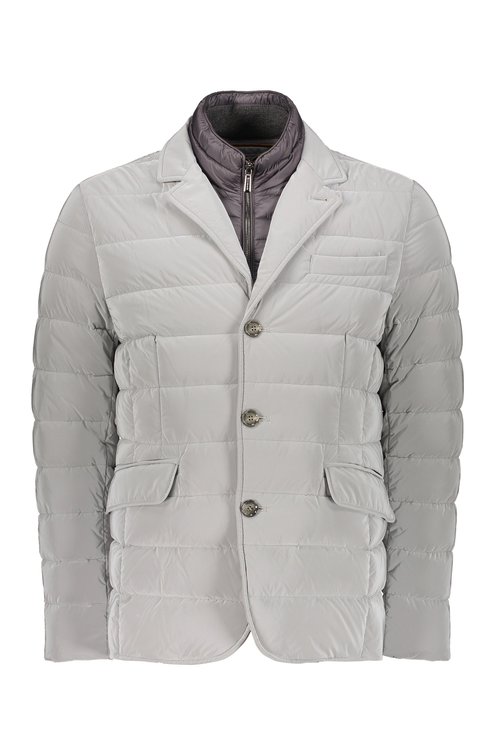 Elegant light down jacket with classic design