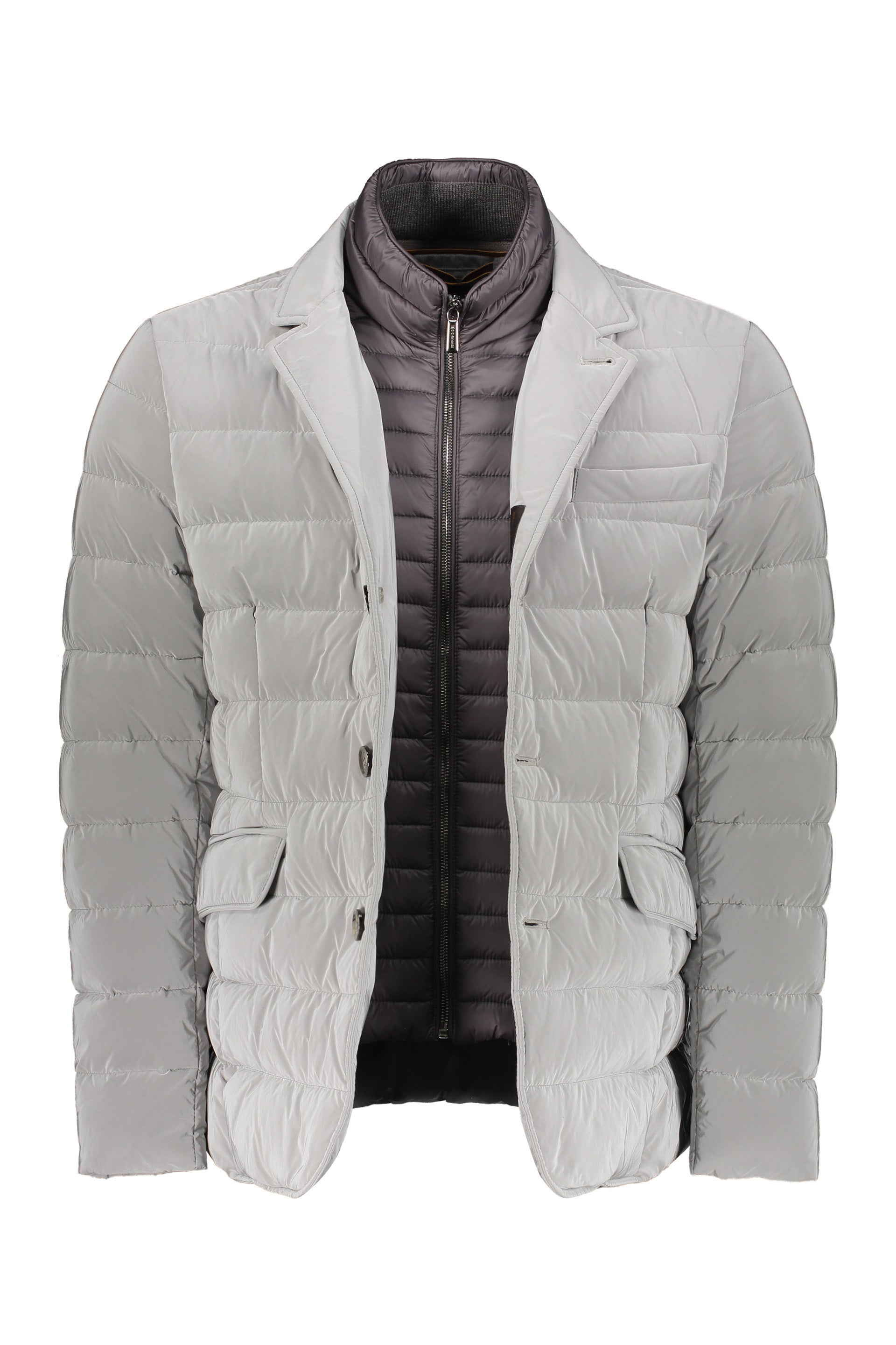 Elegant light down jacket with classic design