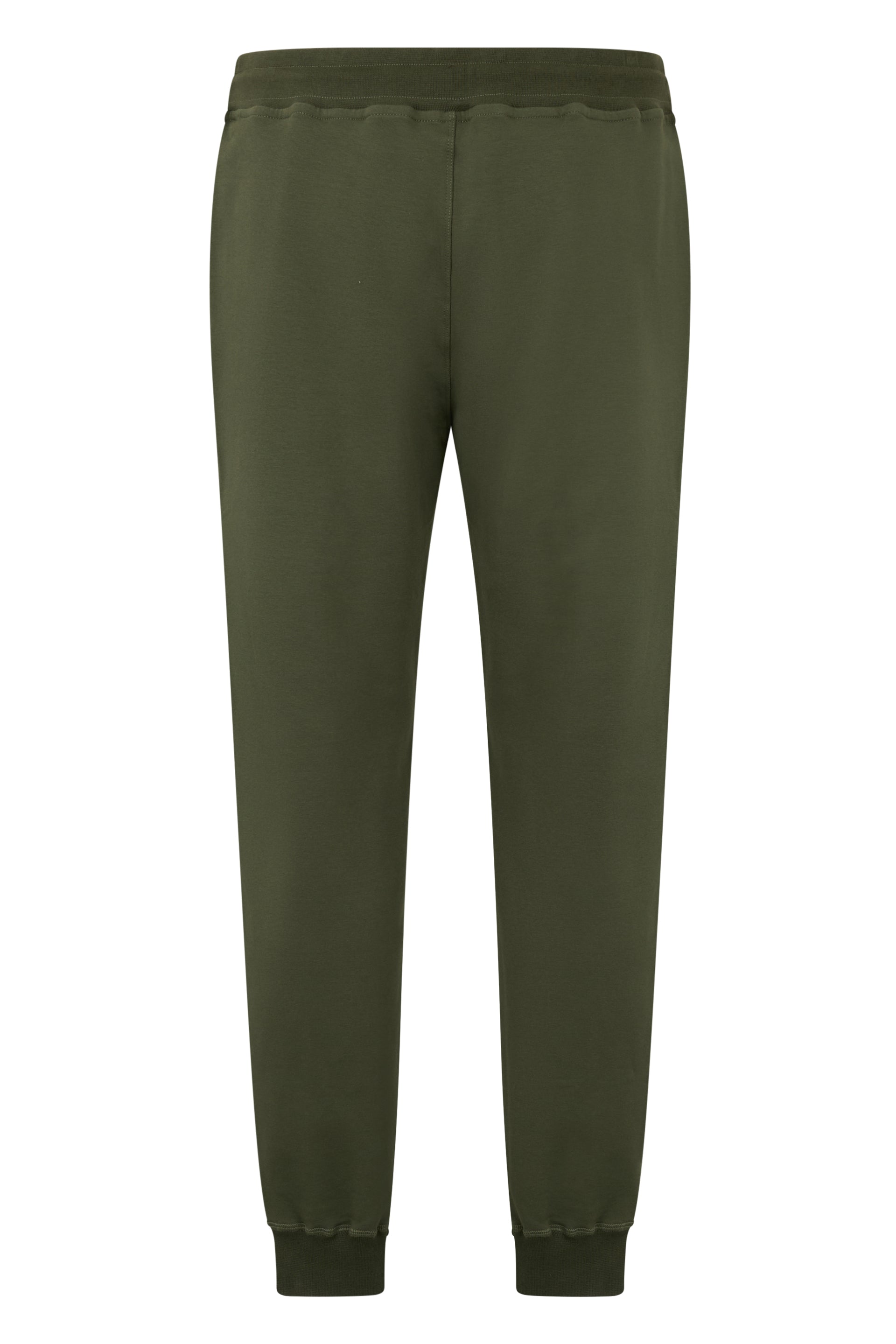 Dark green athletic pants, minimalist and versatile.